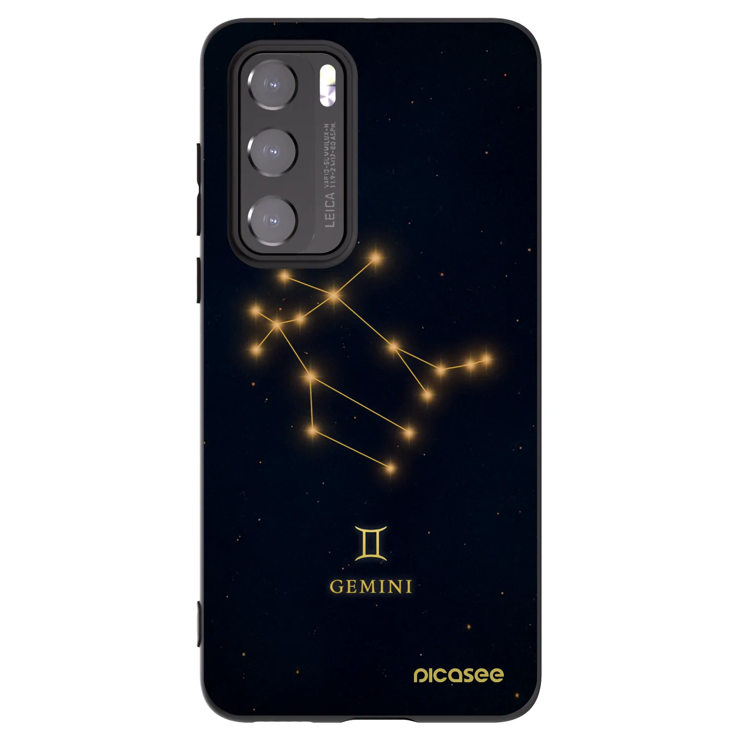 Picasee silikonski črni ovitek za Huawei P40 - GEMINI