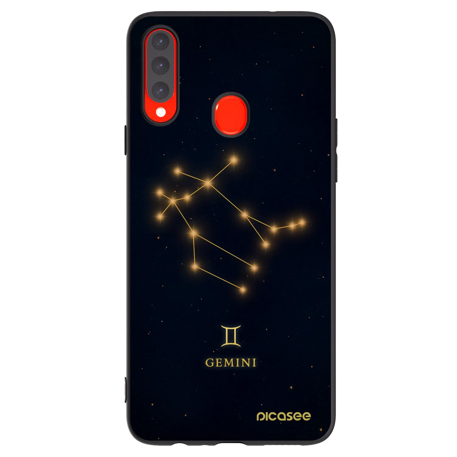 Picasee silikonski črni ovitek za Samsung Galaxy A20s - GEMINI