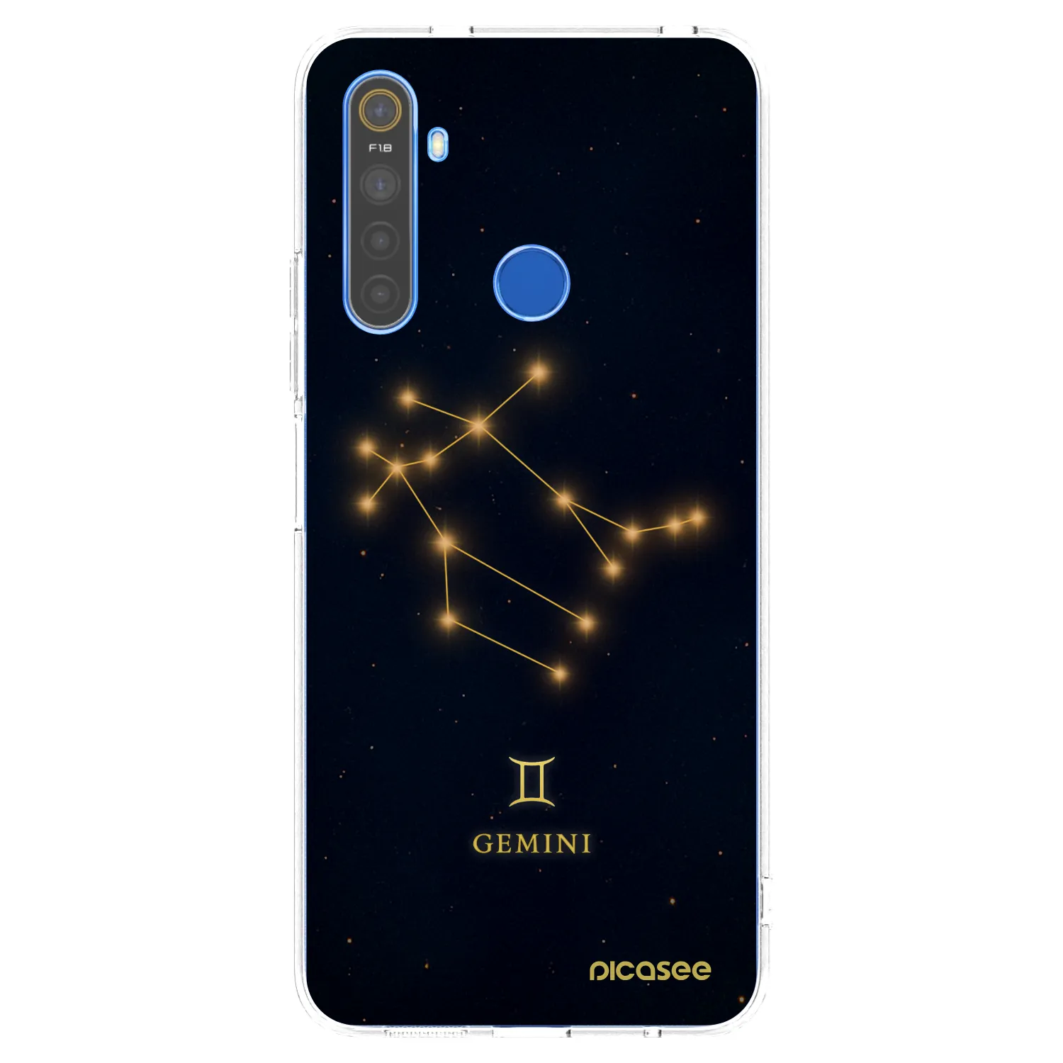 Picasee silikonski prozorni ovitek za Realme 5 - GEMINI