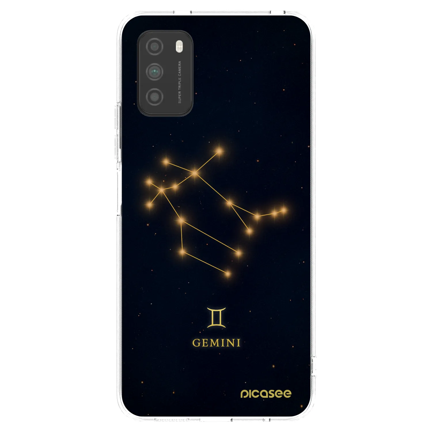 Picasee silikonski prozorni ovitek za Xiaomi Poco M3 - GEMINI