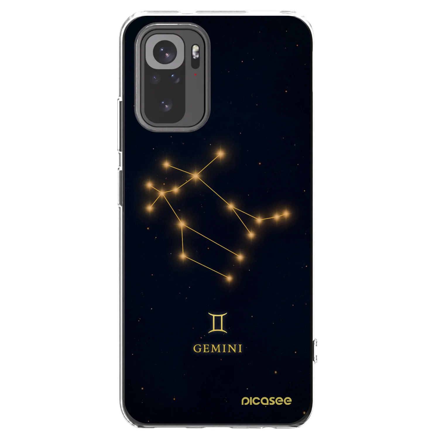 Picasee silikonski prozorni ovitek za Xiaomi Redmi Note 10S - GEMINI