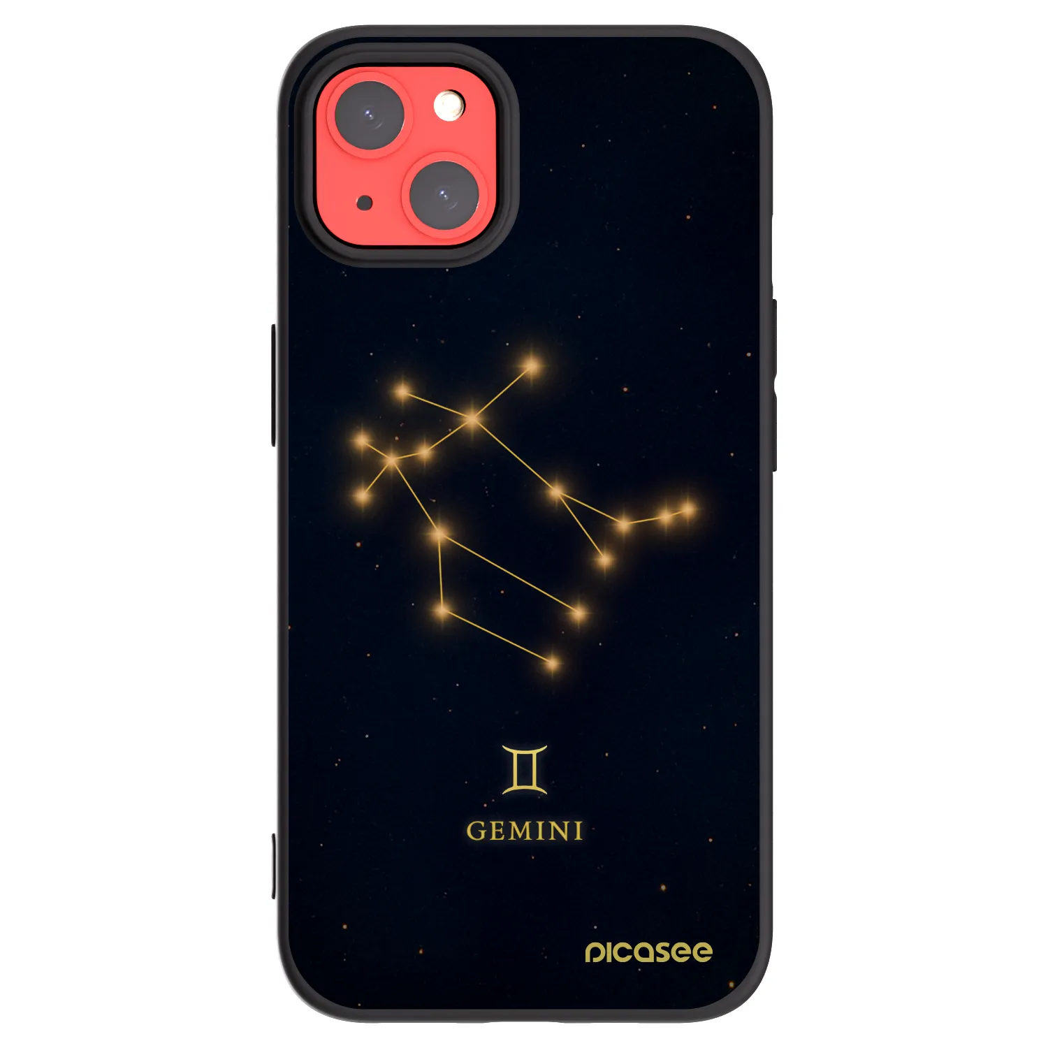 Picasee silikonski črni ovitek za Apple iPhone 13 - GEMINI