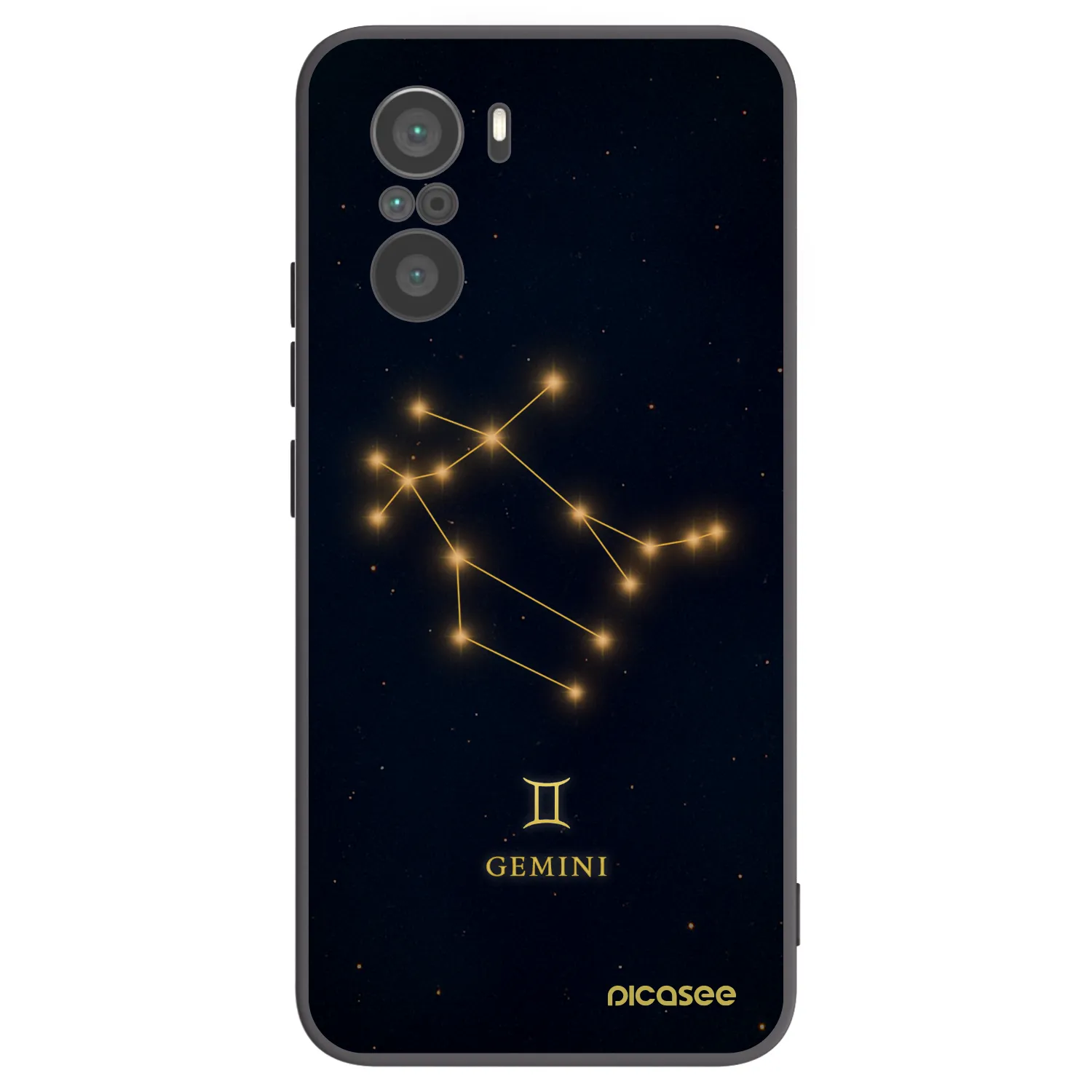 Picasee silikonski črni ovitek za Xiaomi Poco F3 - GEMINI