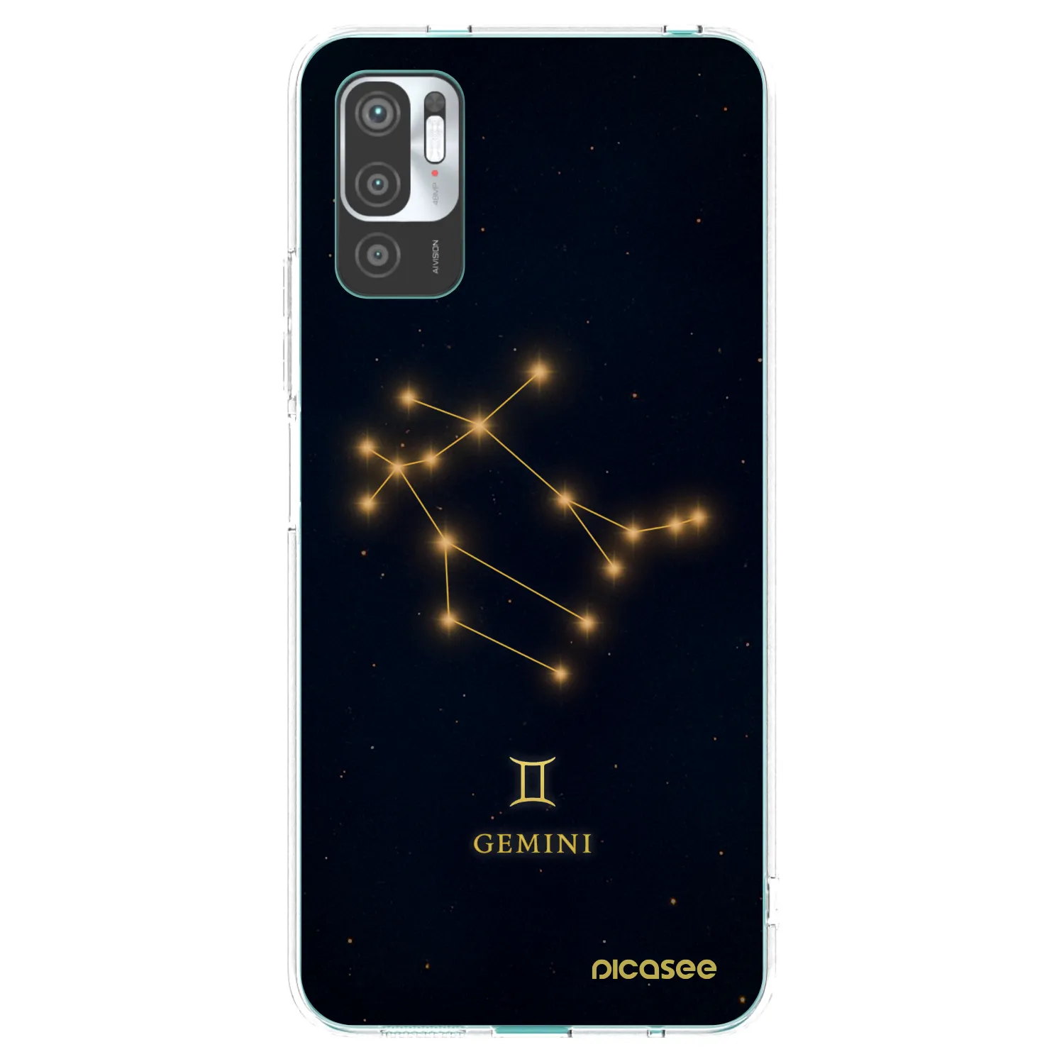 Picasee silikonski prozorni ovitek za Xiaomi Redmi Note 10 5G - GEMINI