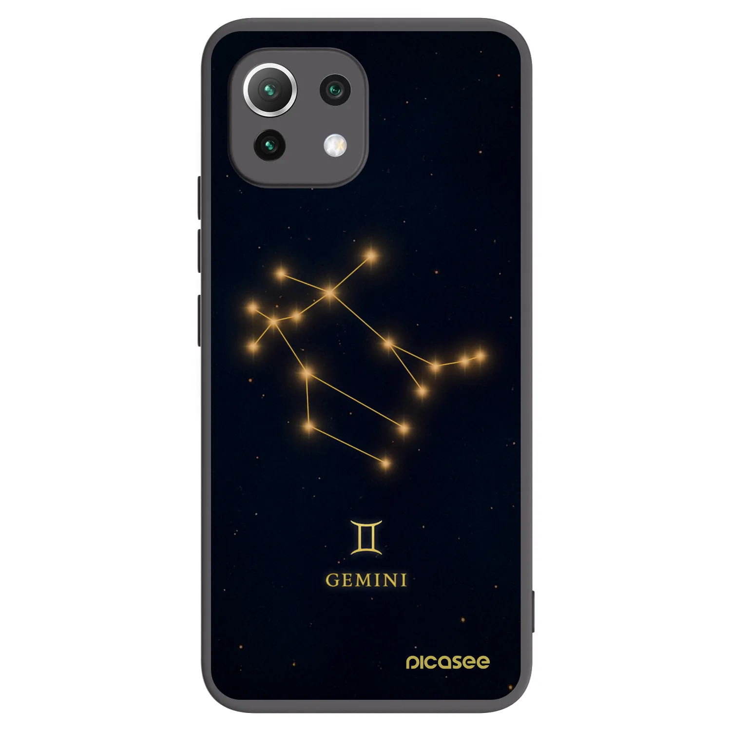Picasee silikonski črni ovitek za Xiaomi 11 Lite 5G NE - GEMINI