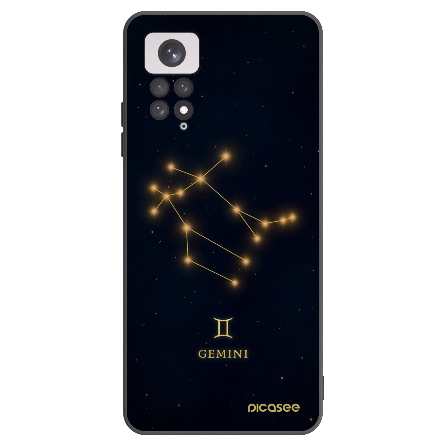 Picasee silikonski črni ovitek za Xiaomi Redmi Note 11 - GEMINI