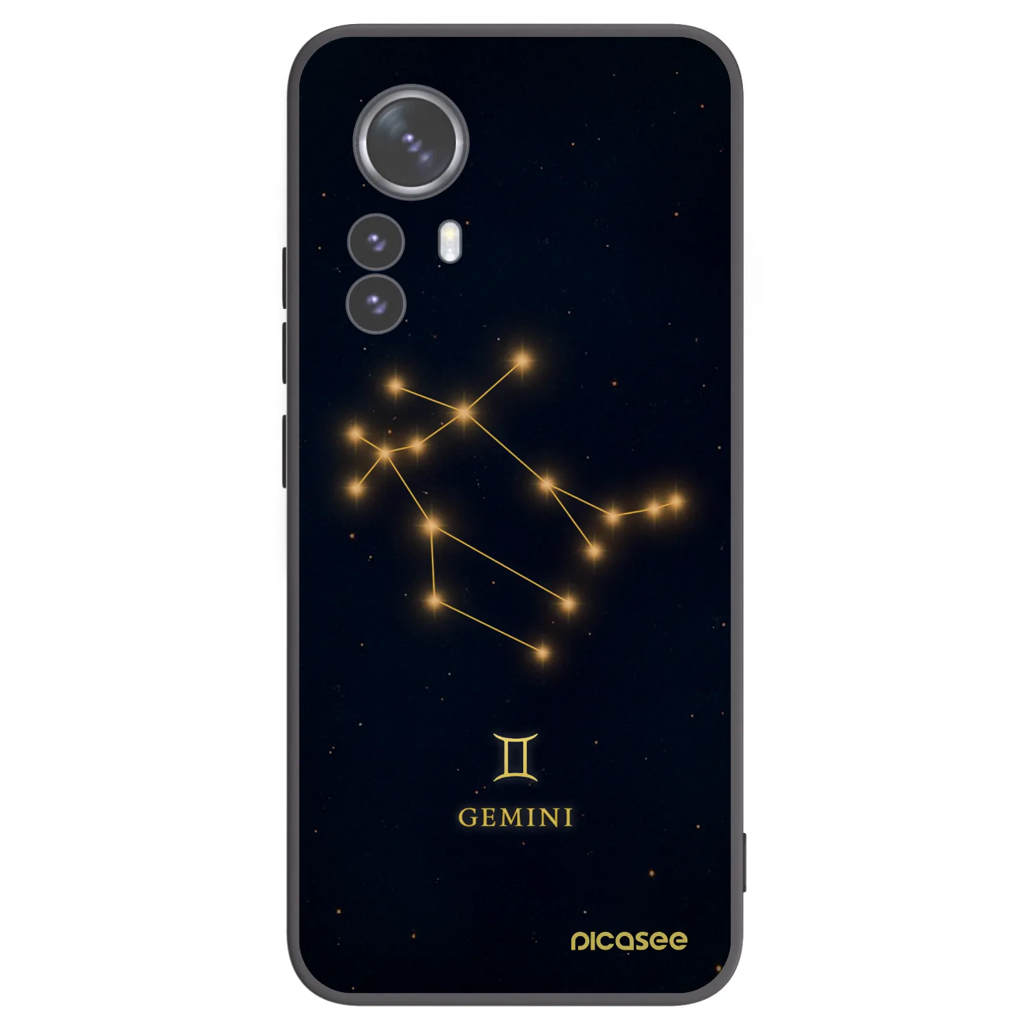 Picasee silikonski črni ovitek za Xiaomi 12 Pro - GEMINI