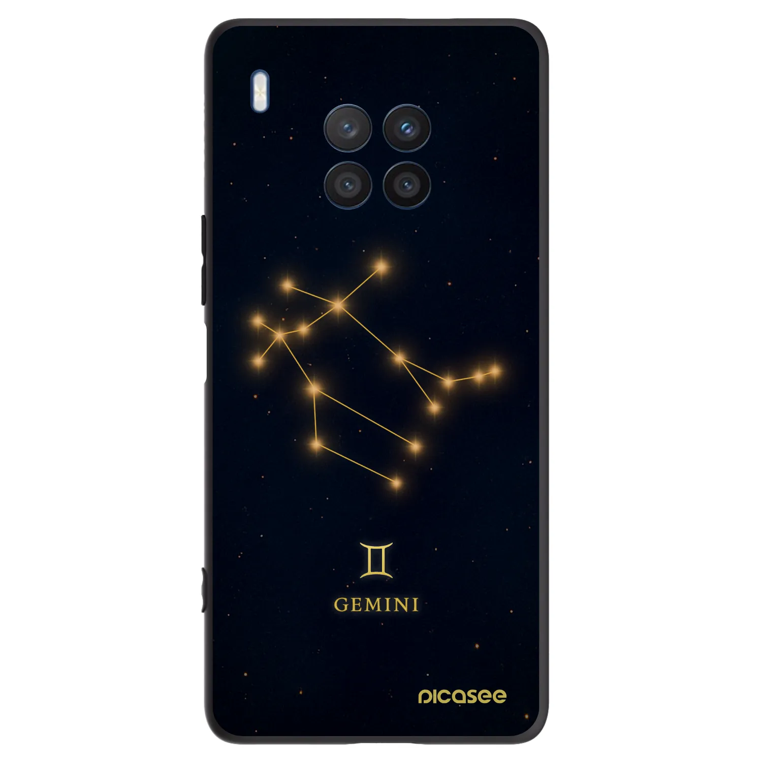 Picasee silikonski črni ovitek za Honor 50 Lite - GEMINI