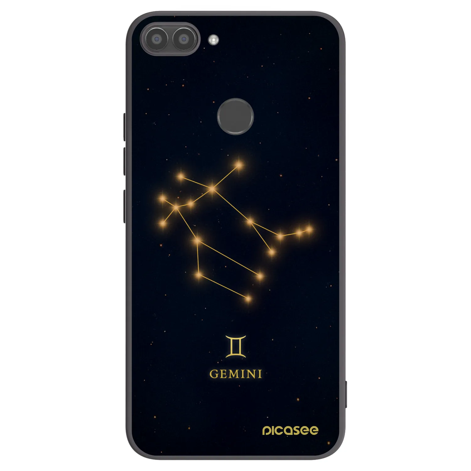 Picasee silikonski črni ovitek za Huawei P Smart - GEMINI