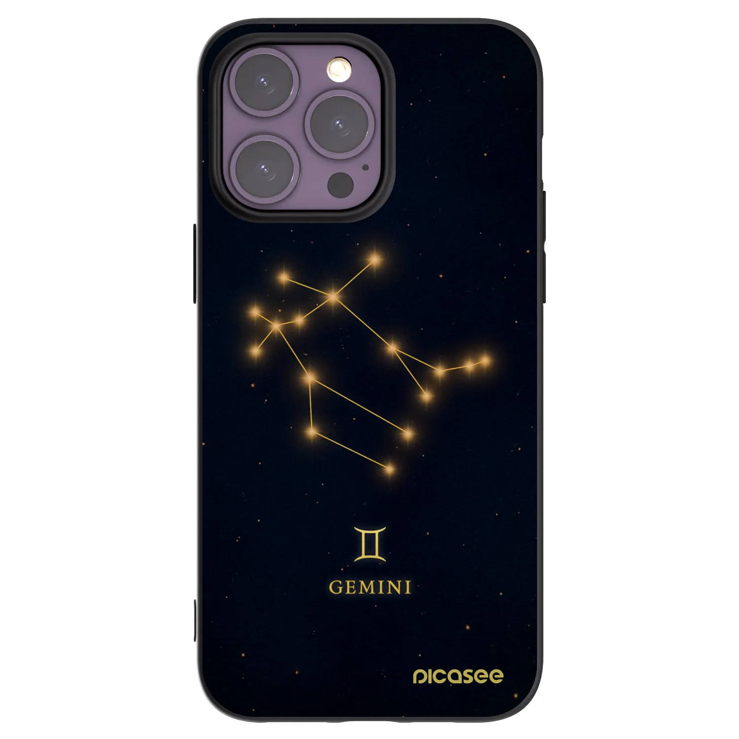 Picasee silikonski črni ovitek za Apple iPhone 14 Pro Max - GEMINI