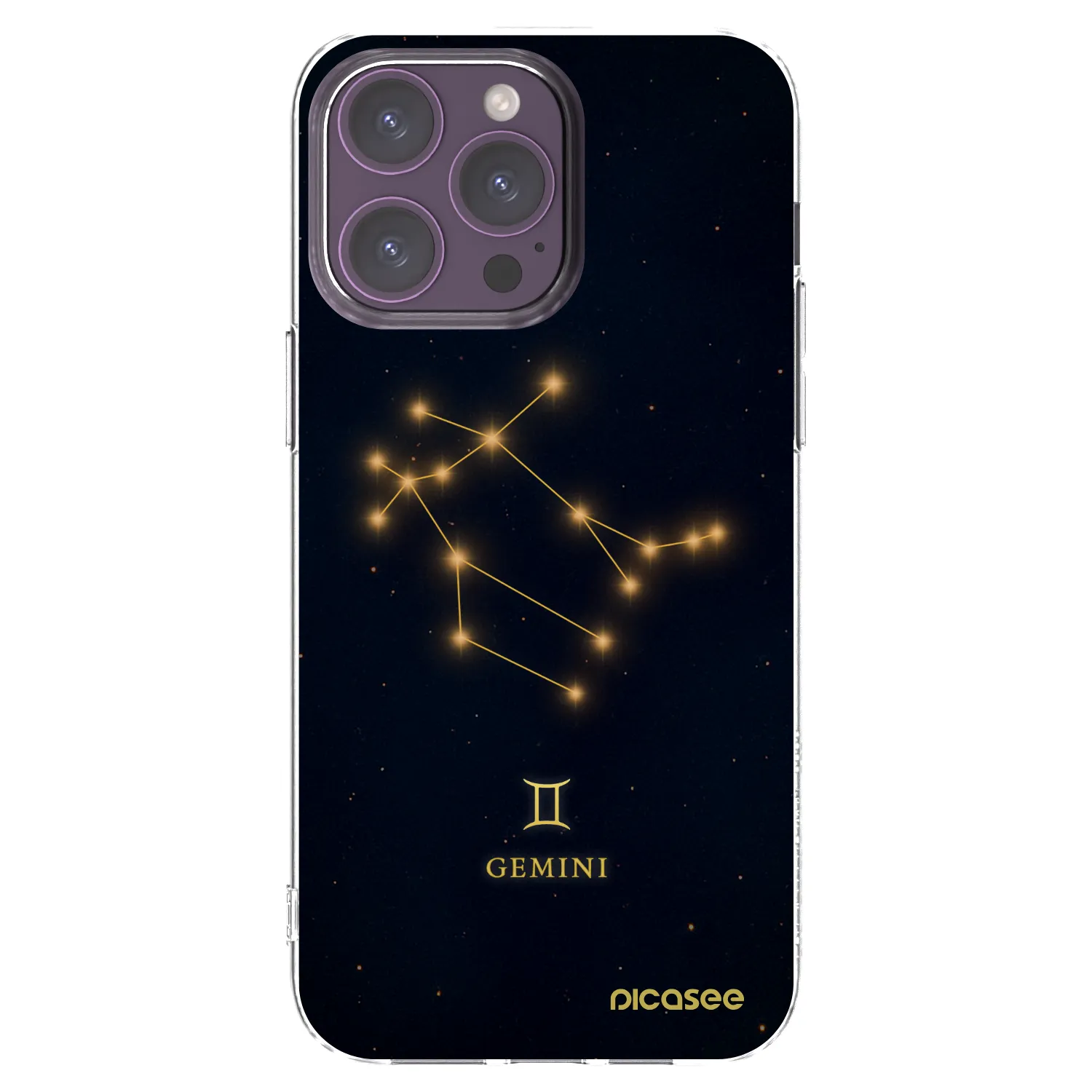 Picasee silikonski prozorni ovitek za Apple iPhone 14 Pro Max - GEMINI