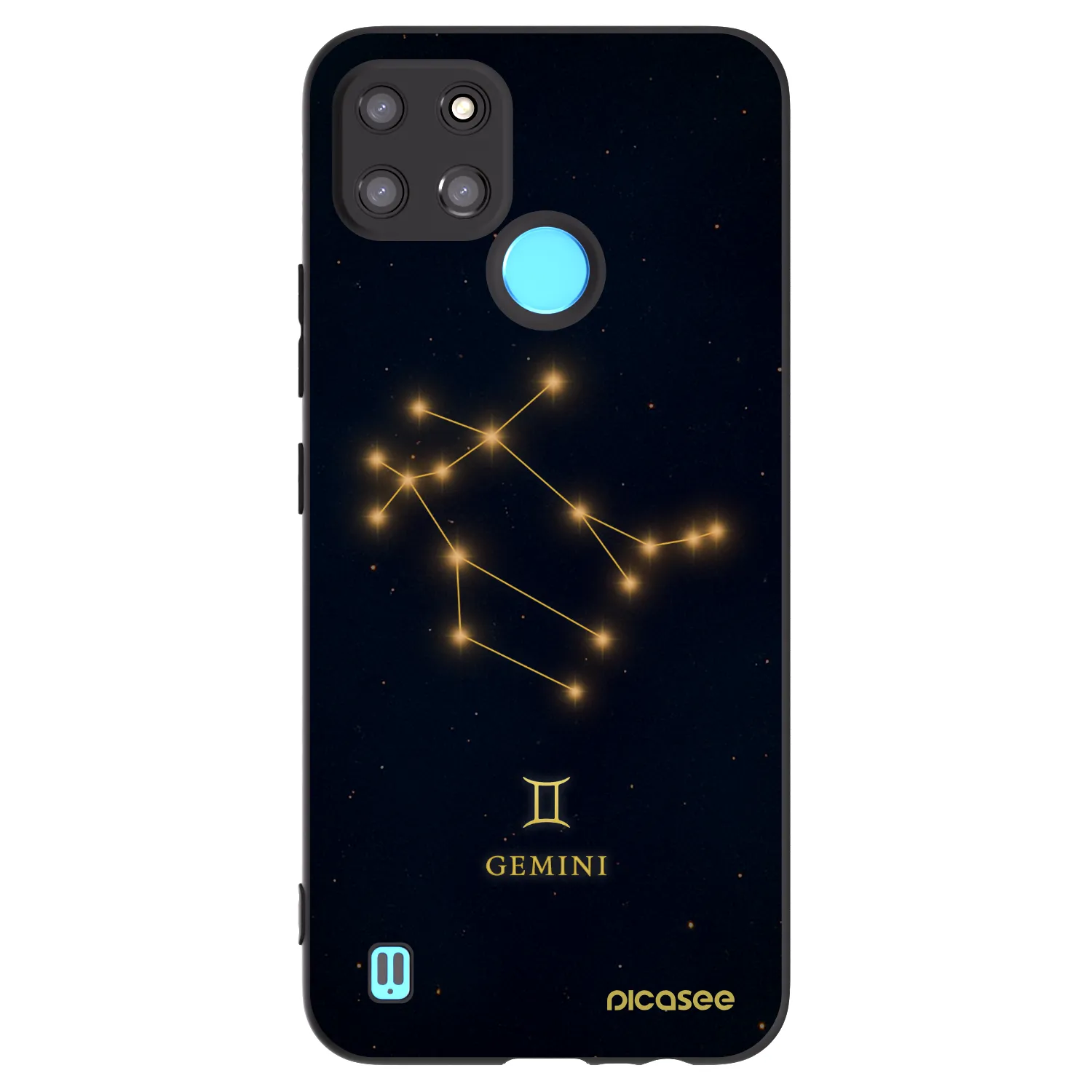 Picasee silikonski črni ovitek za Realme C21Y - GEMINI