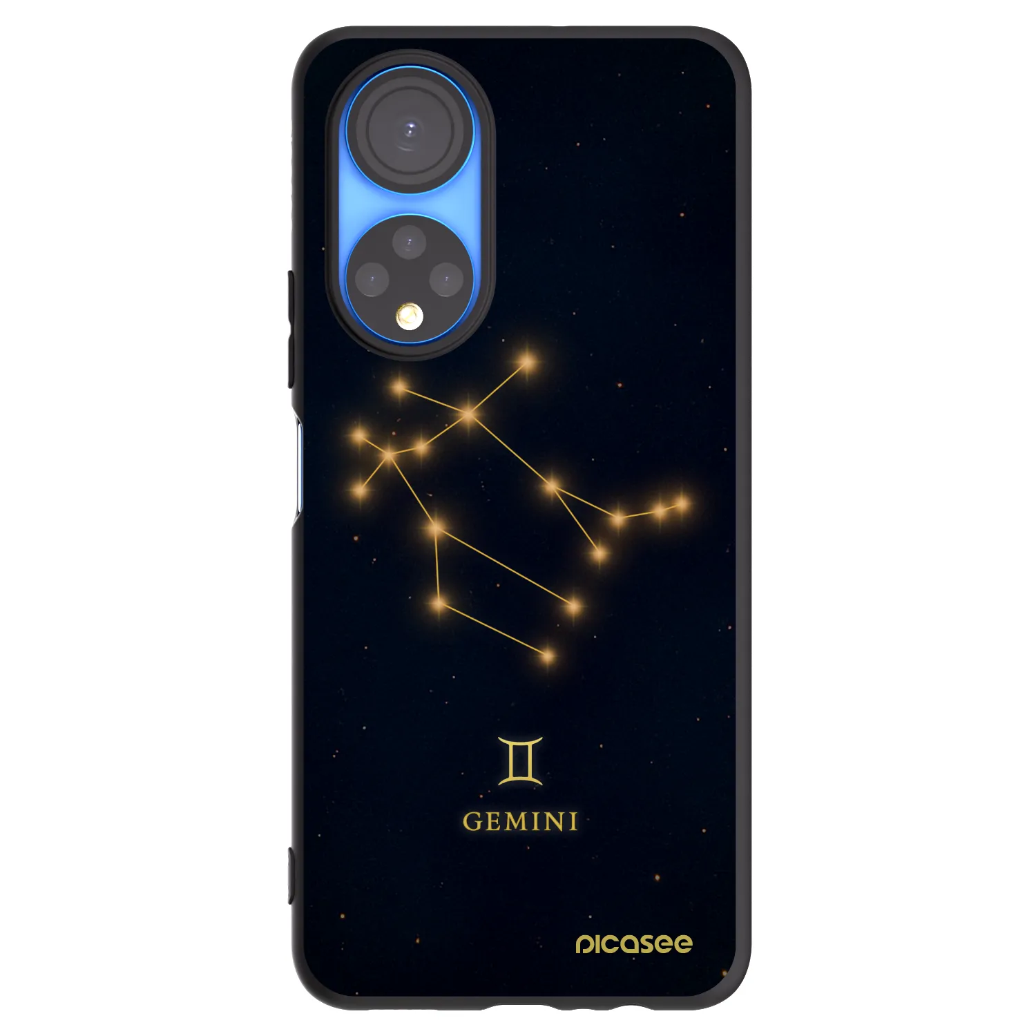 Picasee silikonski črni ovitek za Honor X7 - GEMINI