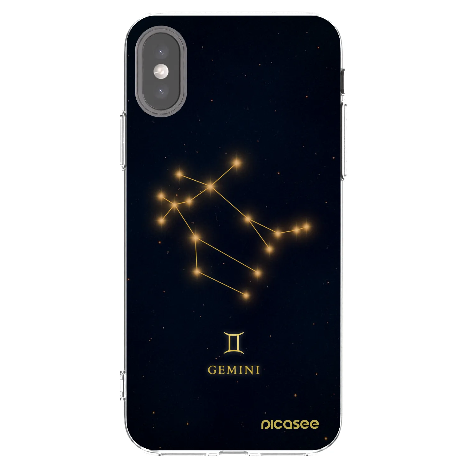 Picasee silikonski prozorni ovitek za Apple iPhone X/XS - GEMINI