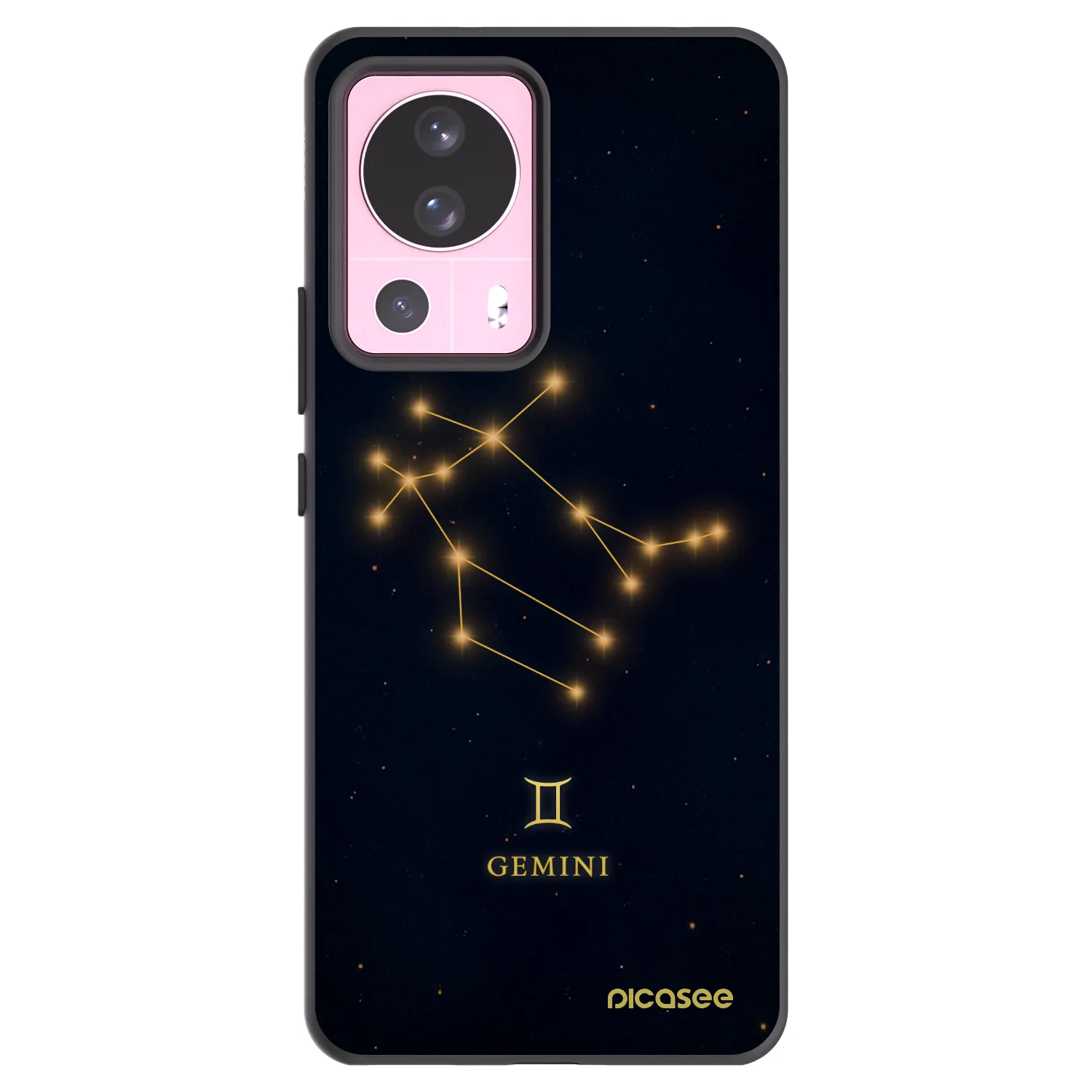 Picasee silikonski črni ovitek za Xiaomi 13 Lite - GEMINI