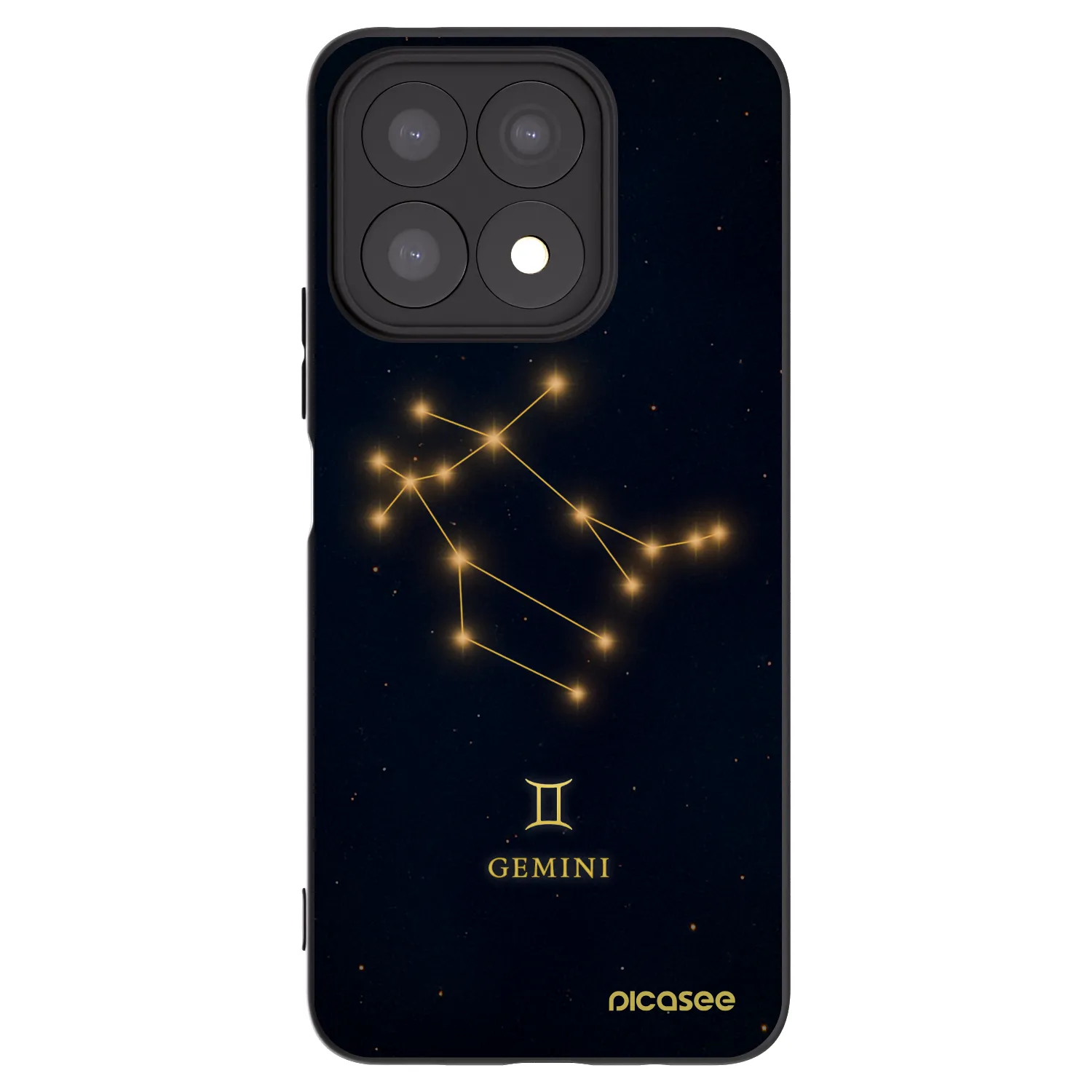Picasee silikonski črni ovitek za Honor X8a - GEMINI