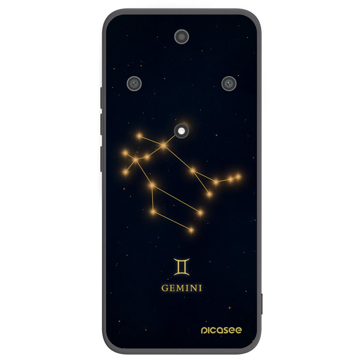 Picasee silikonski črni ovitek za Honor Magic5 Lite 5G - GEMINI