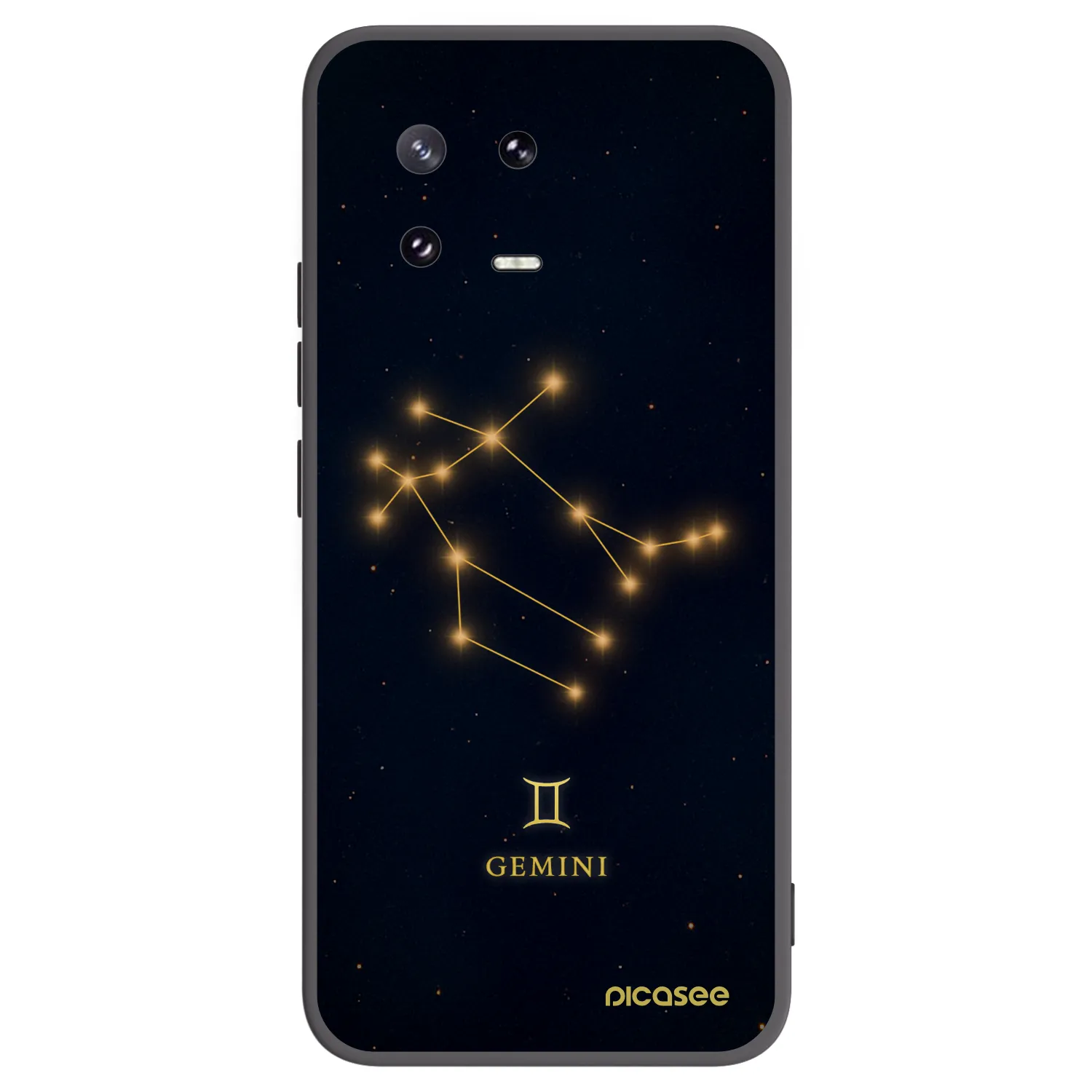 Picasee silikonski črni ovitek za Xiaomi 13 Pro - GEMINI