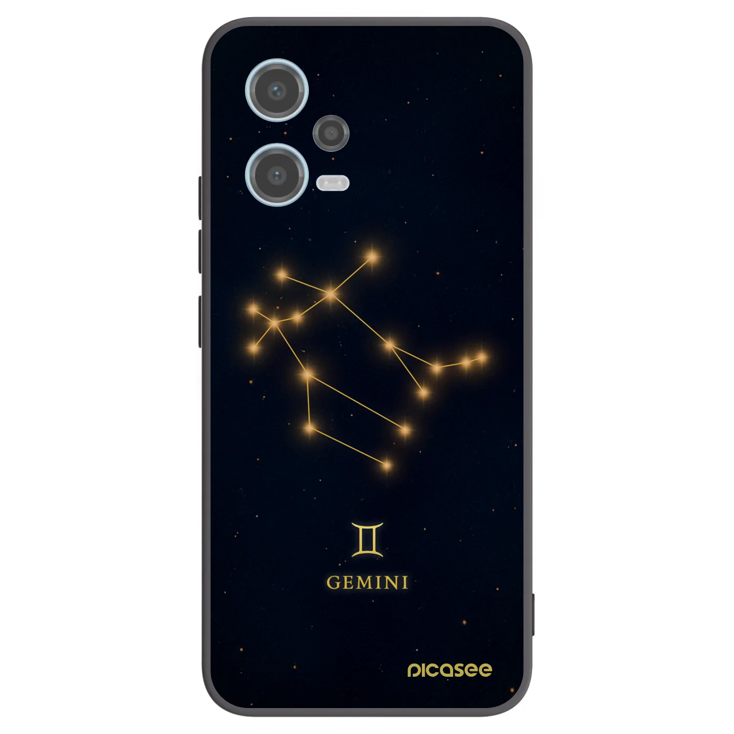 Picasee silikonski črni ovitek za Xiaomi Redmi Note 12 5G - GEMINI