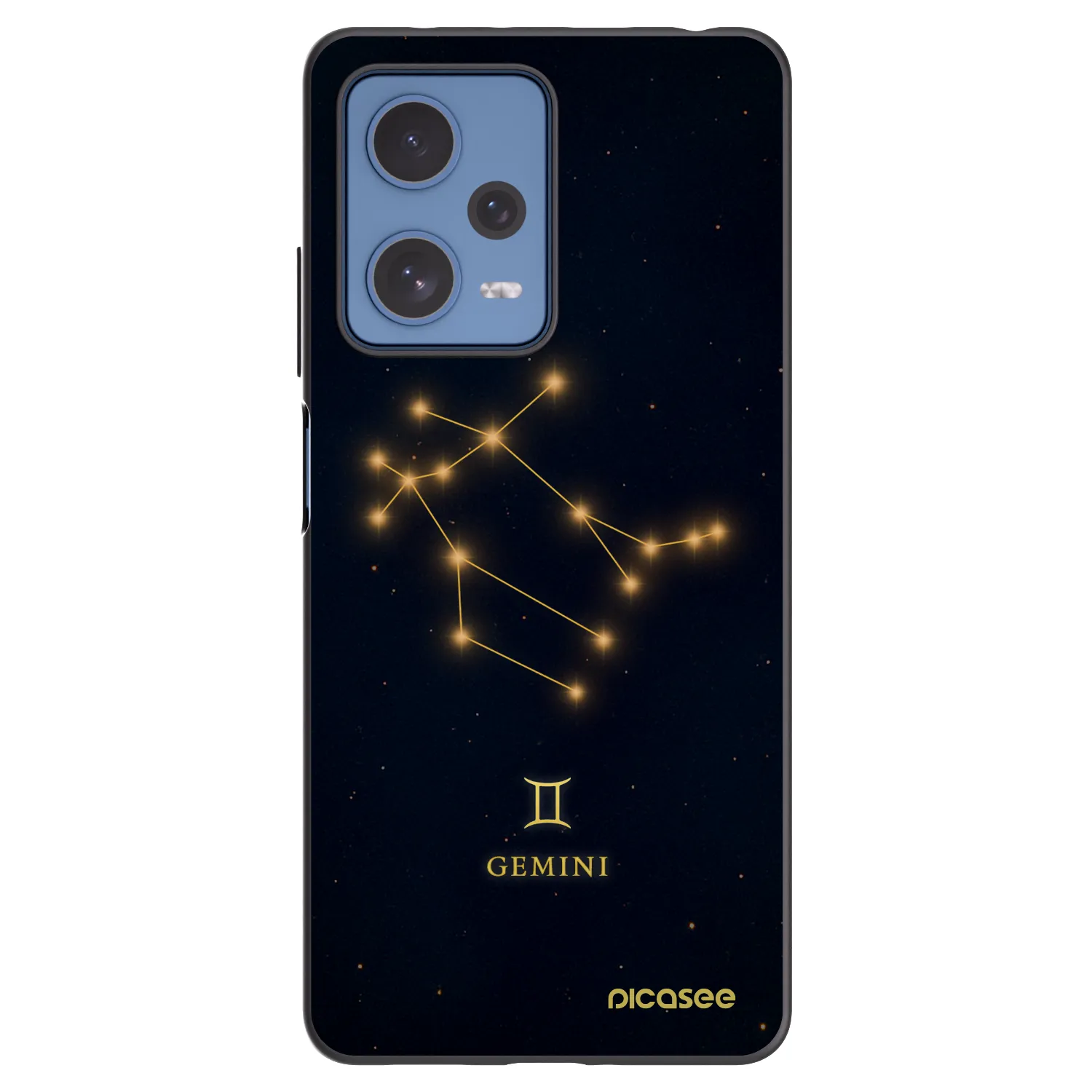 Picasee silikonski črni ovitek za Xiaomi Redmi Note 12 Pro 5G - GEMINI