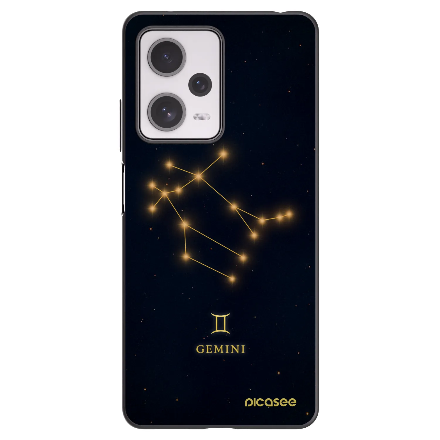 Picasee silikonski črni ovitek za Xiaomi Redmi Note 12 Pro+ 5G - GEMINI