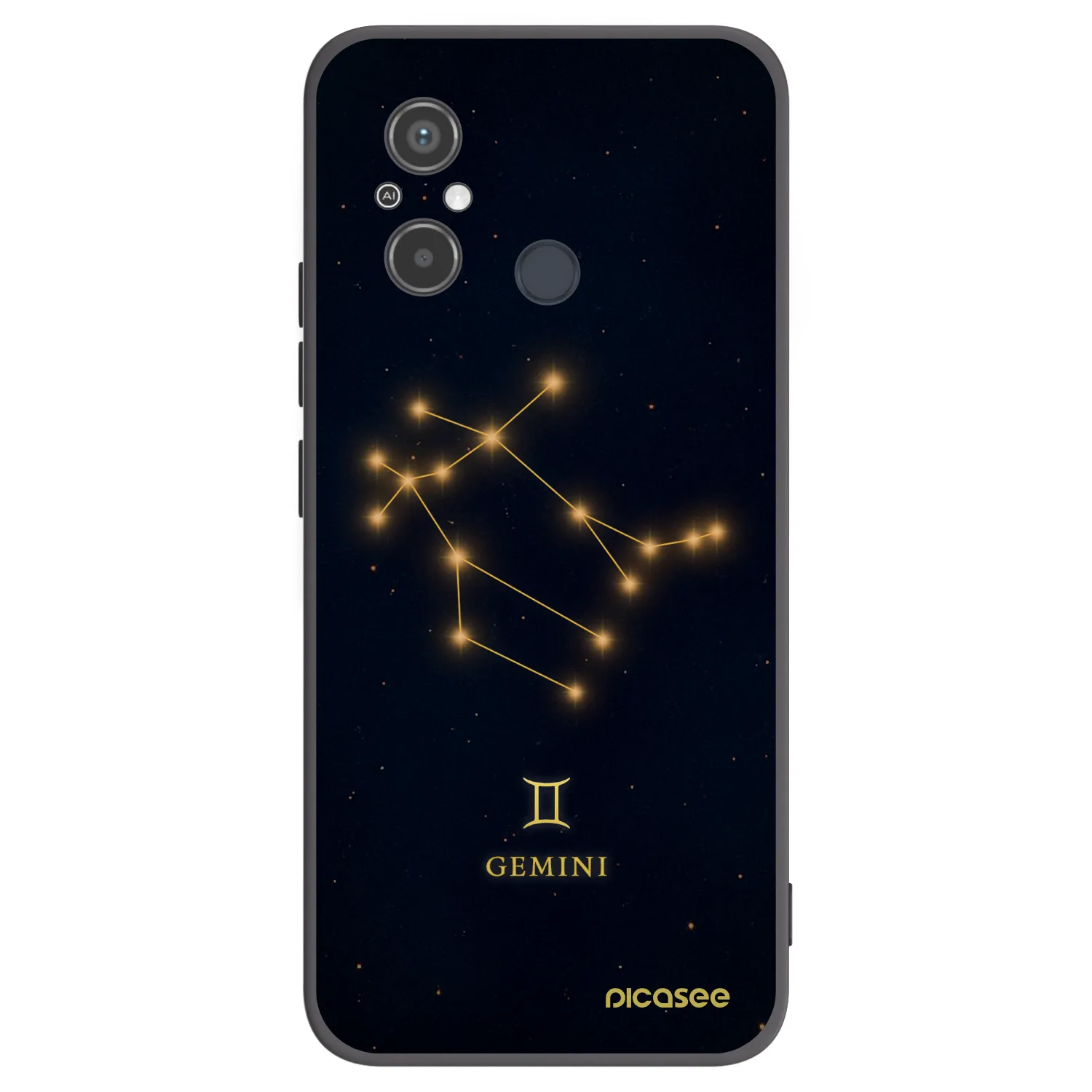 Picasee silikonski črni ovitek za Xiaomi Redmi 12C - GEMINI