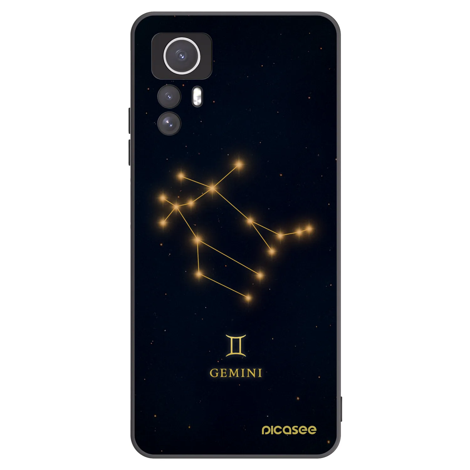 Picasee silikonski črni ovitek za Xiaomi Redmi Note 12S - GEMINI