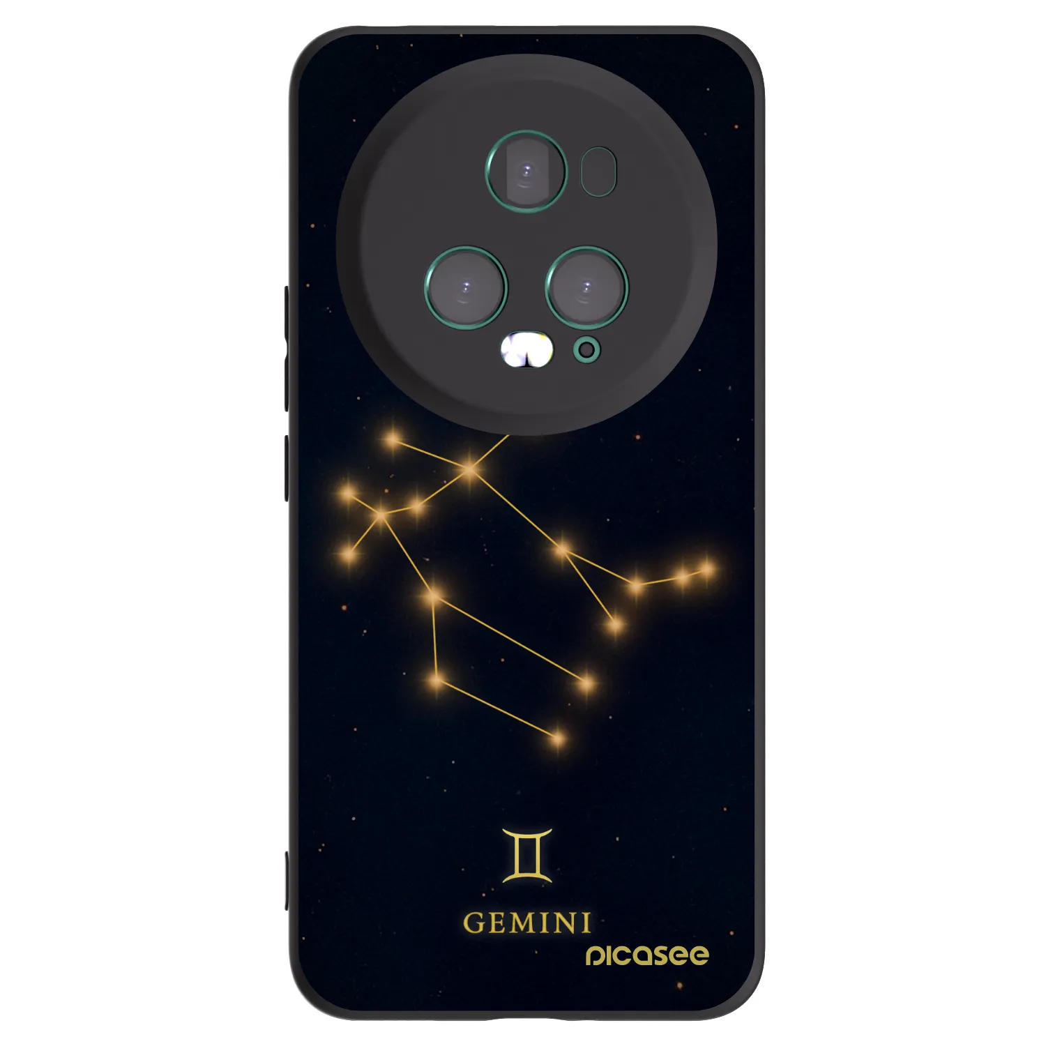 Picasee silikonski črni ovitek za Honor Magic5 Pro - GEMINI