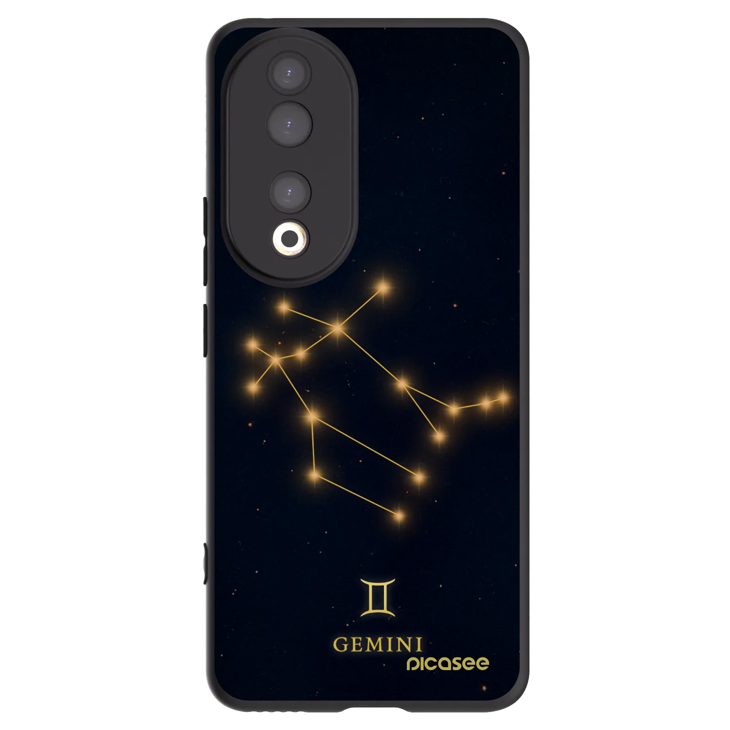 Picasee silikonski črni ovitek za Honor 90 5G - GEMINI
