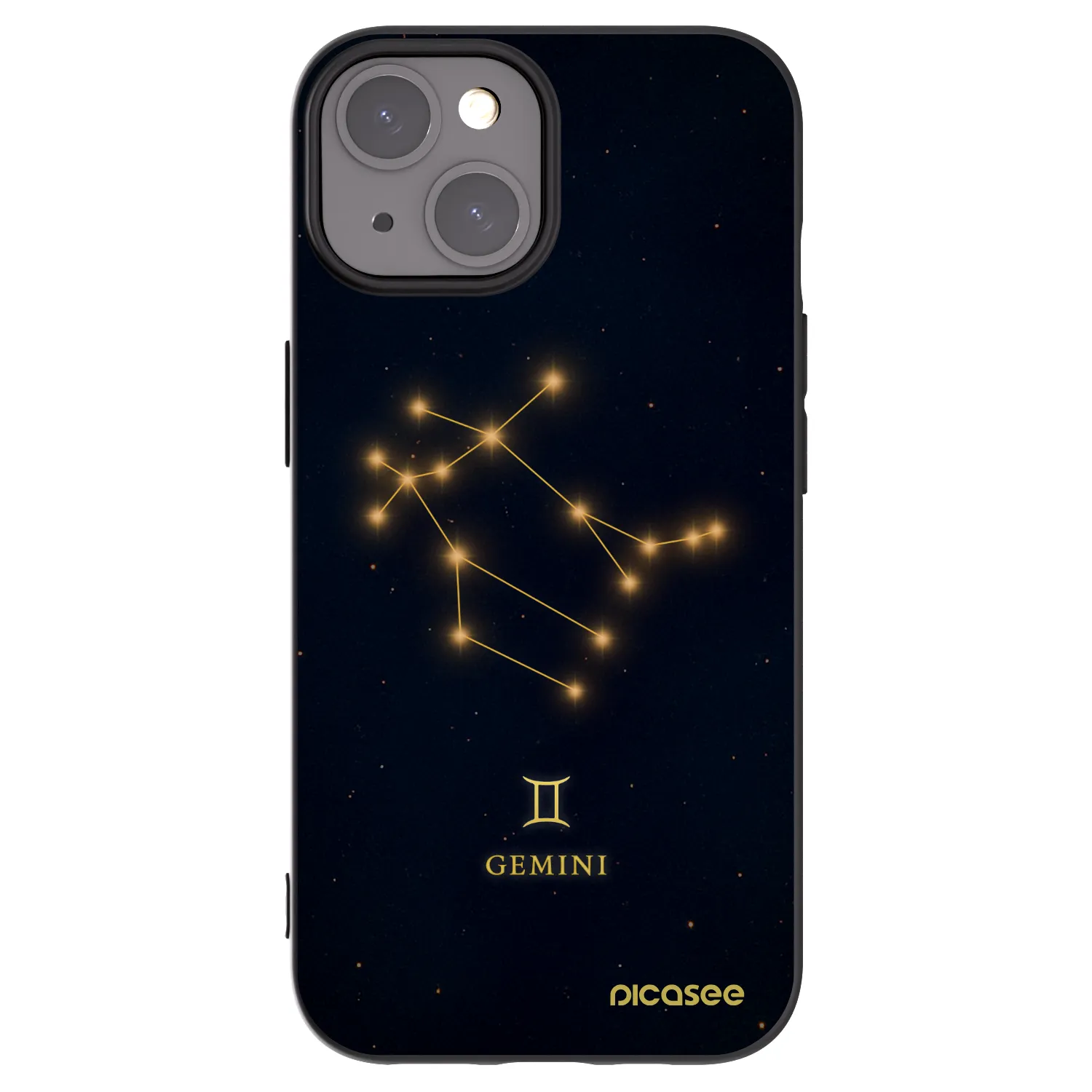 Picasee silikonski črni ovitek za Apple iPhone 15 - GEMINI