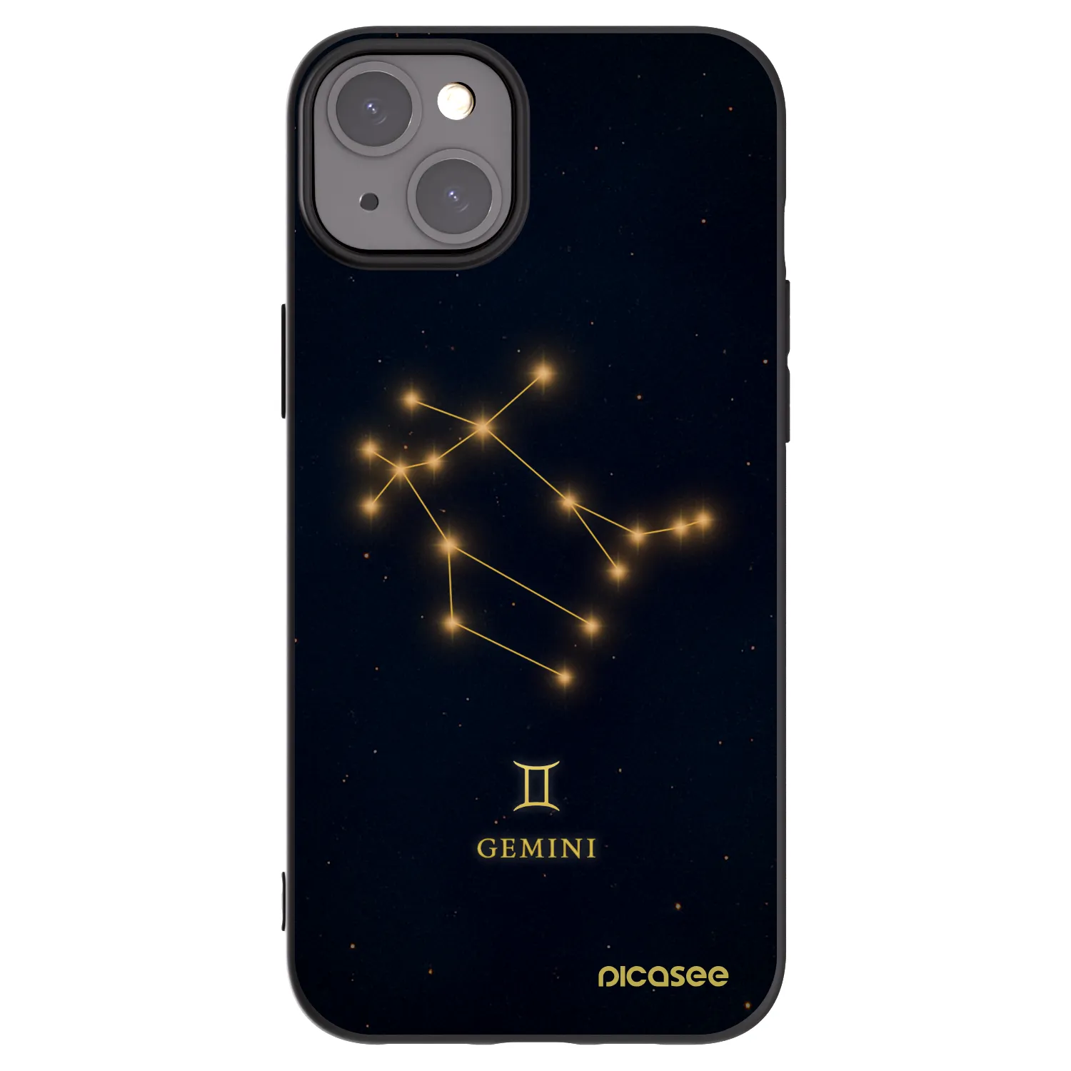 Picasee silikonski črni ovitek za Apple iPhone 15 Plus - GEMINI