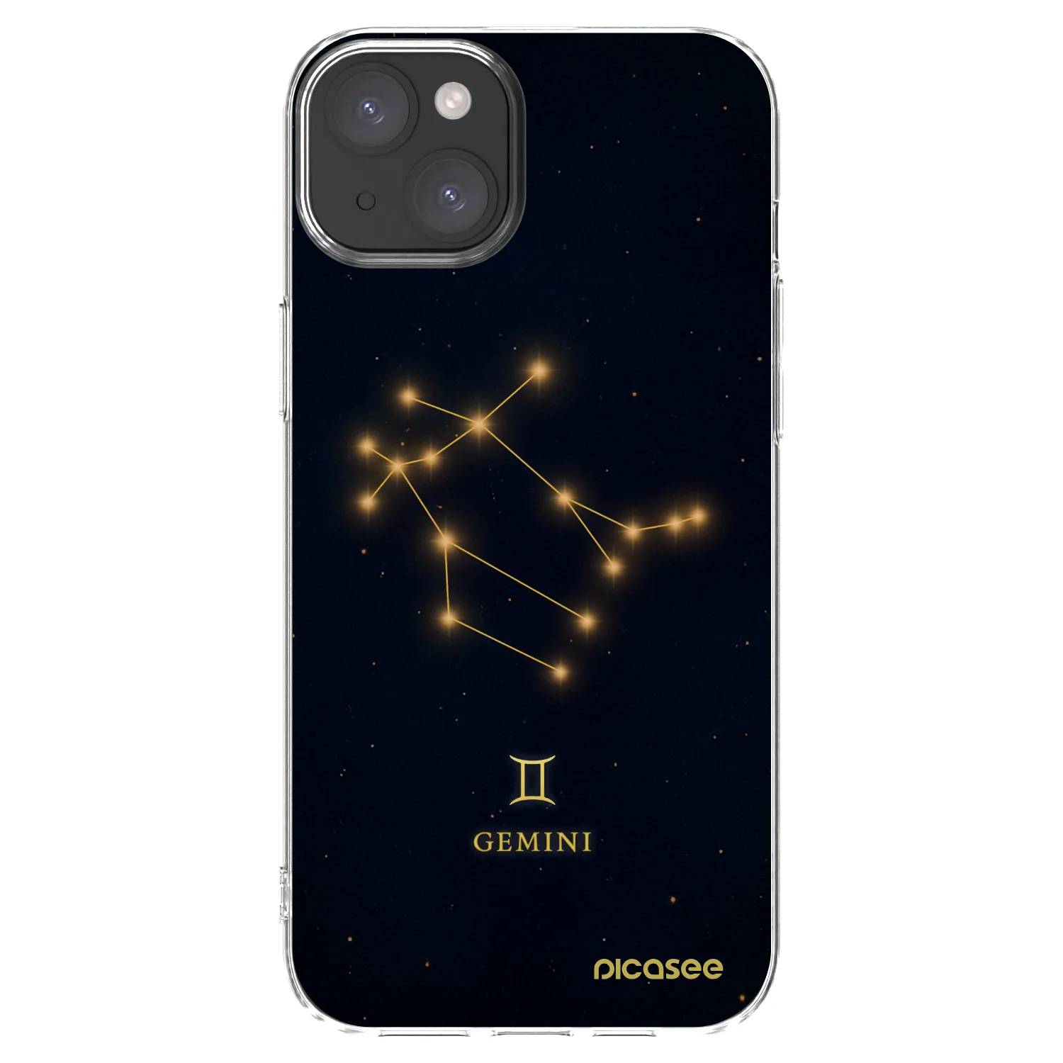 Picasee silikonski prozorni ovitek za Apple iPhone 15 Plus - GEMINI