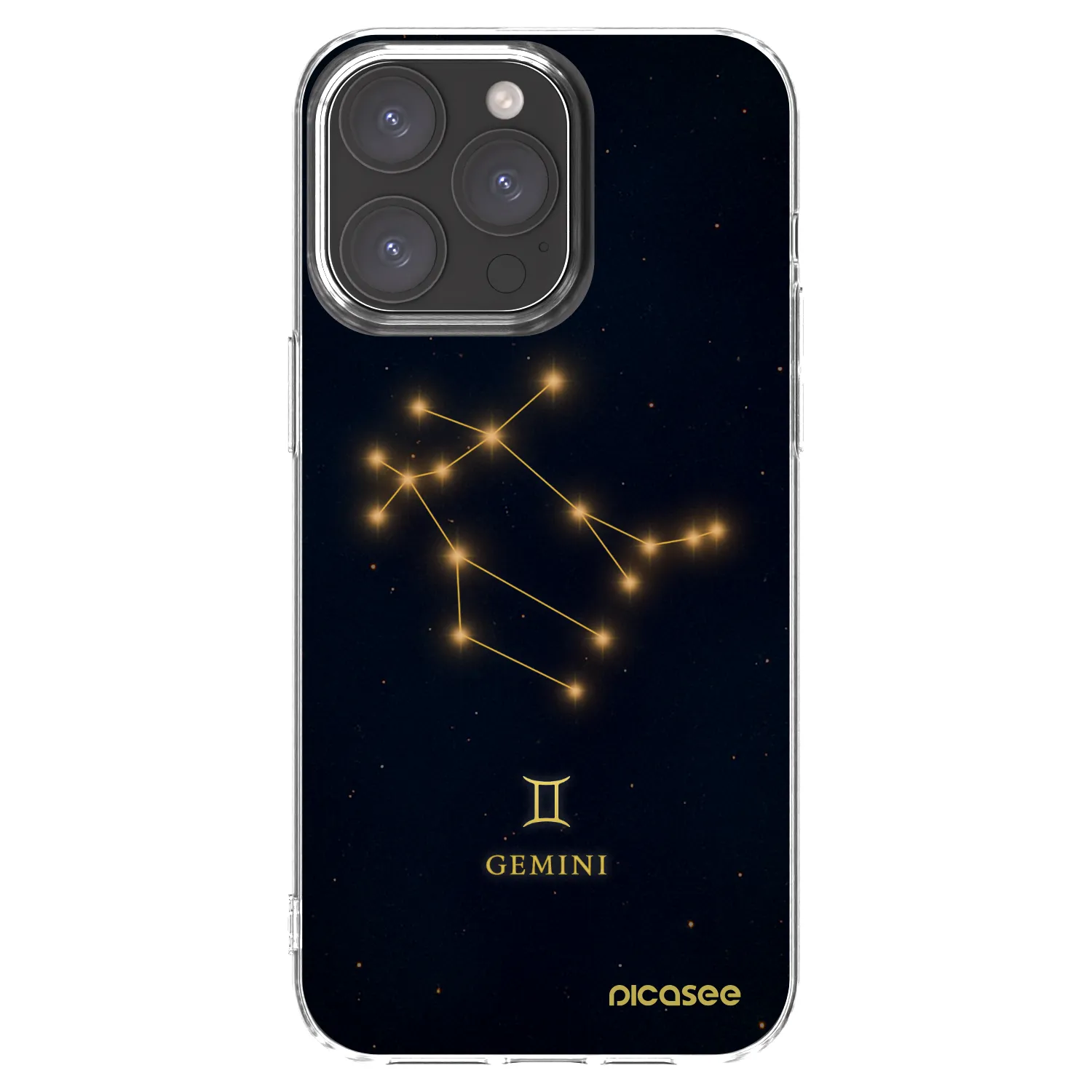 Picasee silikonski prozorni ovitek za Apple iPhone 15 Pro Max - GEMINI