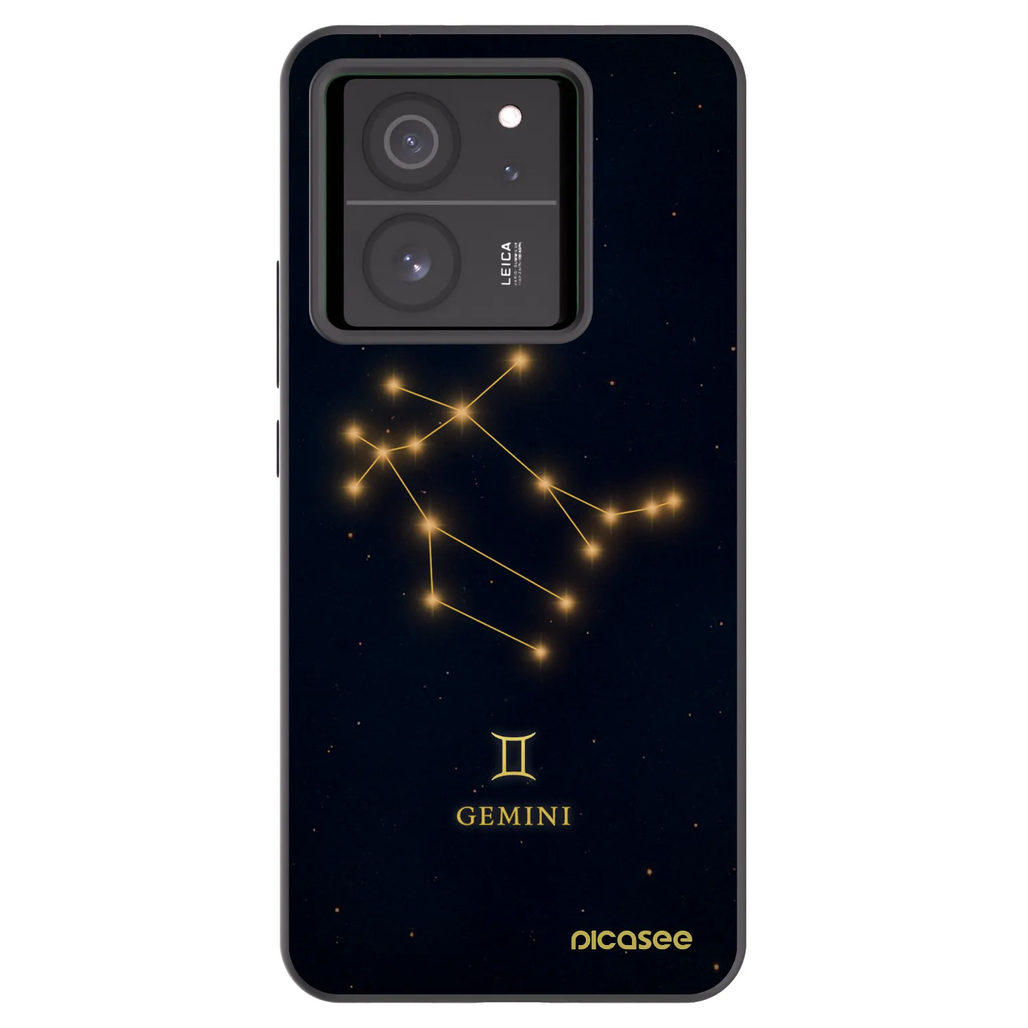 Picasee silikonski črni ovitek za Xiaomi 13T - GEMINI