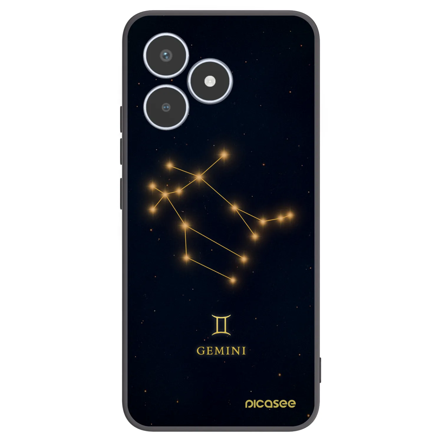 Picasee silikonski črni ovitek za Realme C53 - GEMINI