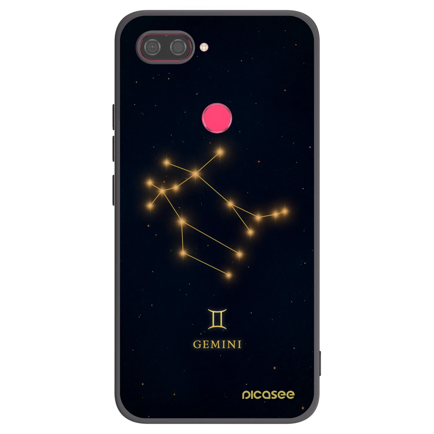 Picasee silikonski črni ovitek za Xiaomi Mi 8 Lite - GEMINI