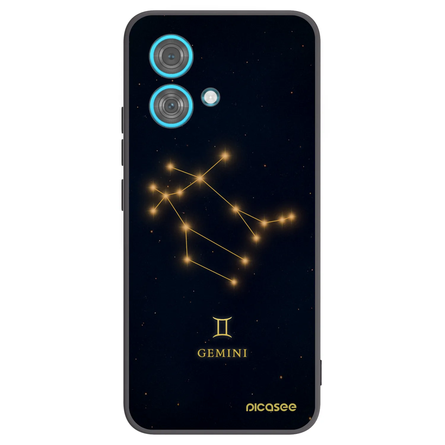 Picasee silikonski črni ovitek za Motorola Edge 40 Neo - GEMINI