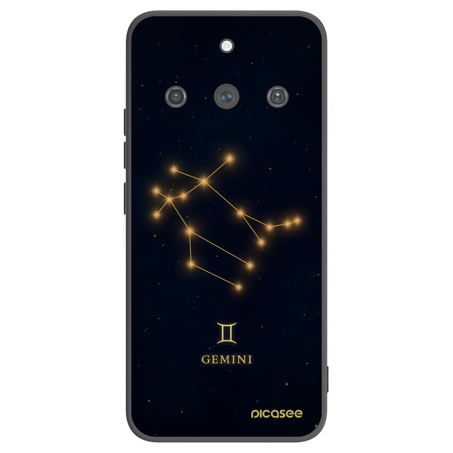 Picasee silikonski črni ovitek za Realme 11 Pro+ - GEMINI