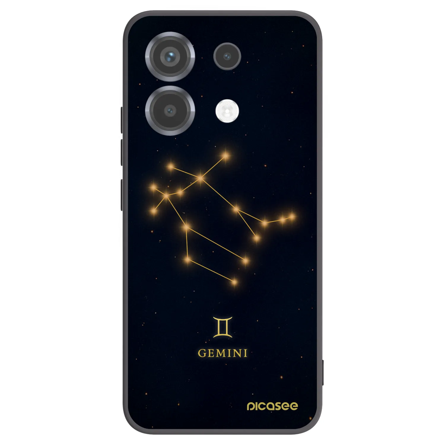Picasee silikonski črni ovitek za Xiaomi Poco X6 - GEMINI