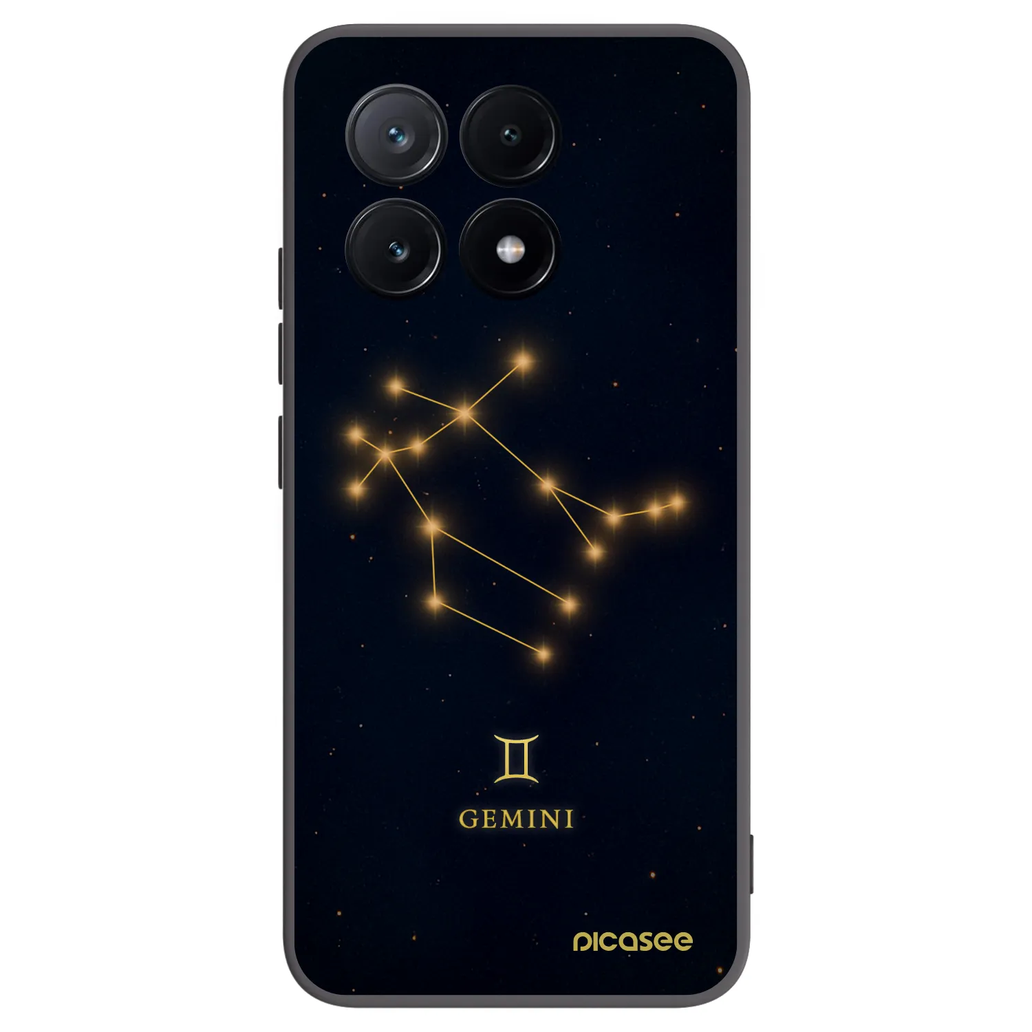 Picasee silikonski črni ovitek za Xiaomi Poco X6 Pro - GEMINI