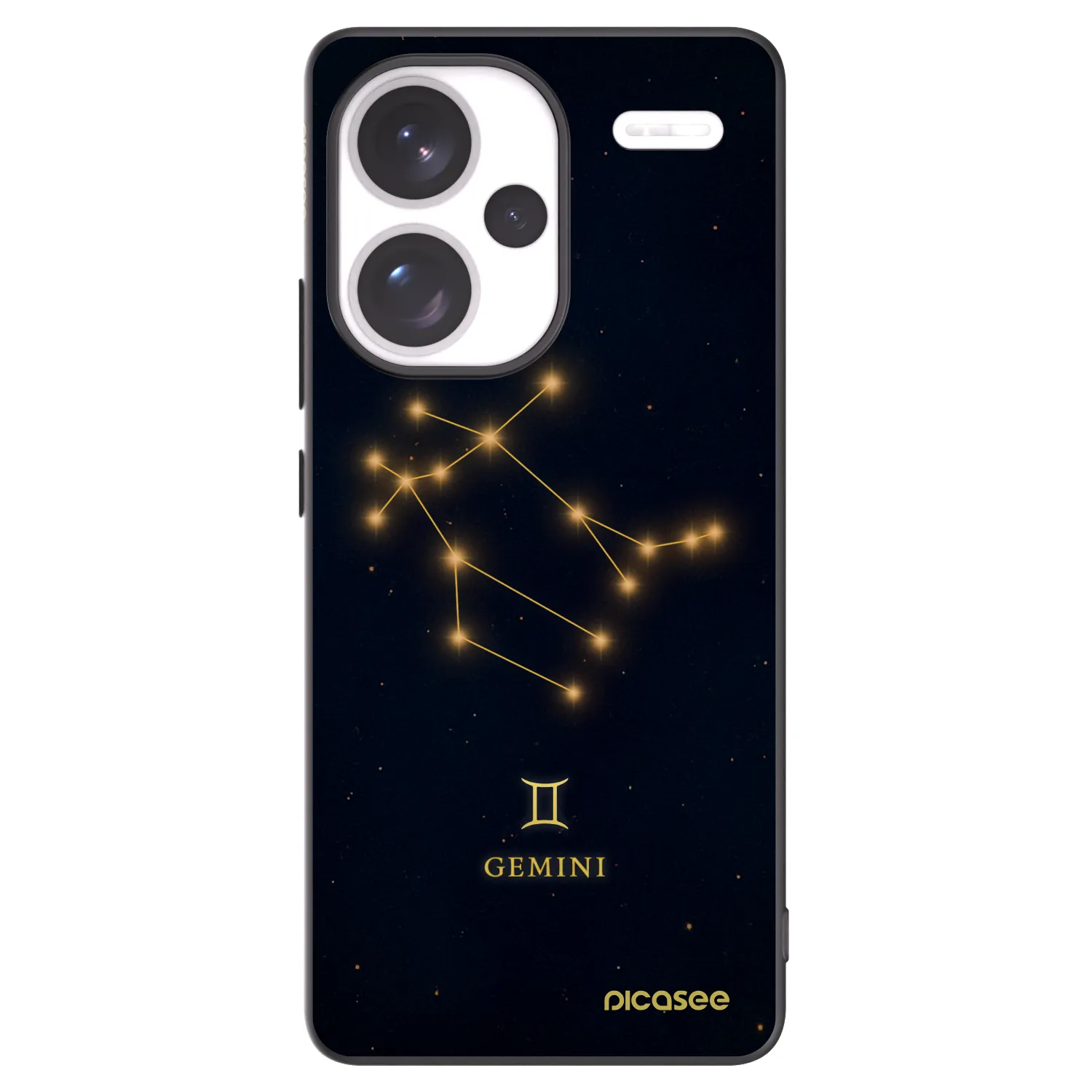 Picasee silikonski črni ovitek za Xiaomi Redmi Note 13 Pro+ 5G - GEMINI