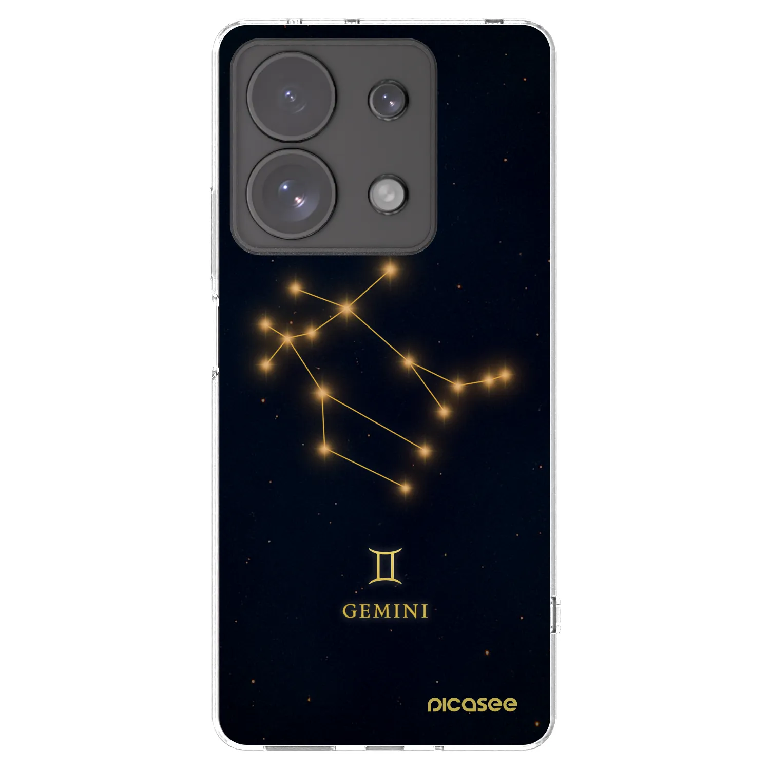 Picasee silikonski prozorni ovitek za Xiaomi Redmi Note 13 Pro 4G - GEMINI
