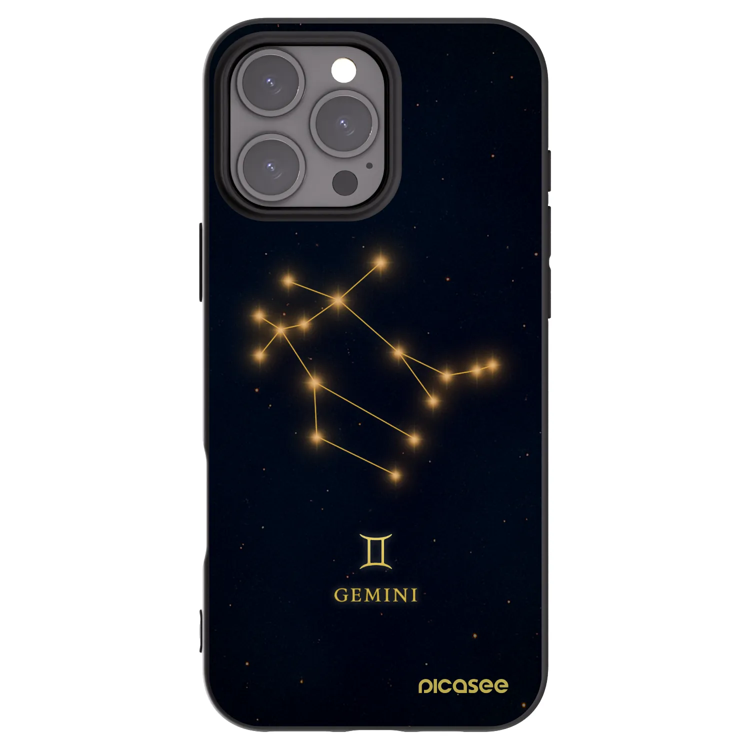 Picasee silikonski črni ovitek za Apple iPhone 16 Pro Max - GEMINI
