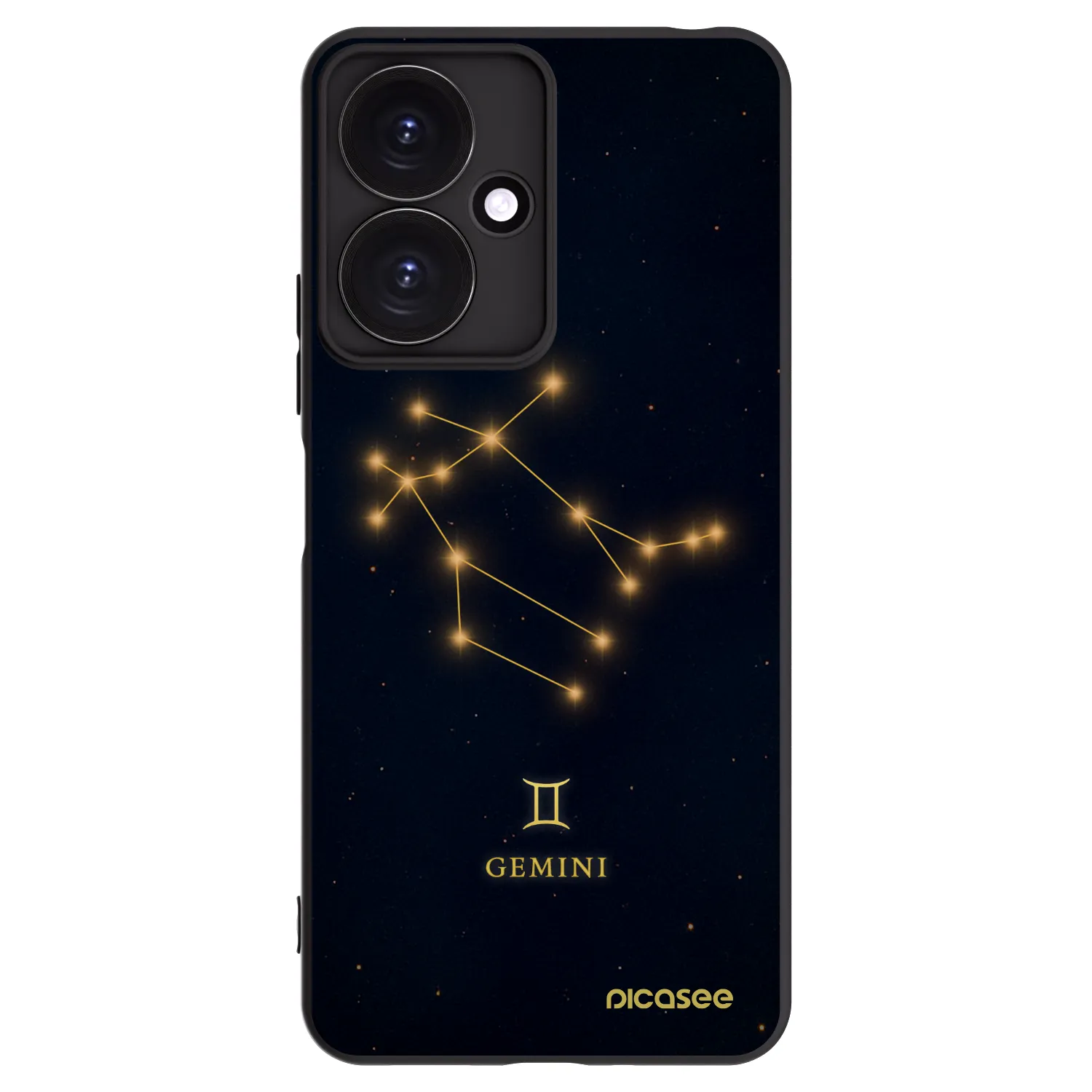 Picasee silikonski črni ovitek za Xiaomi Redmi 13C 5G - GEMINI