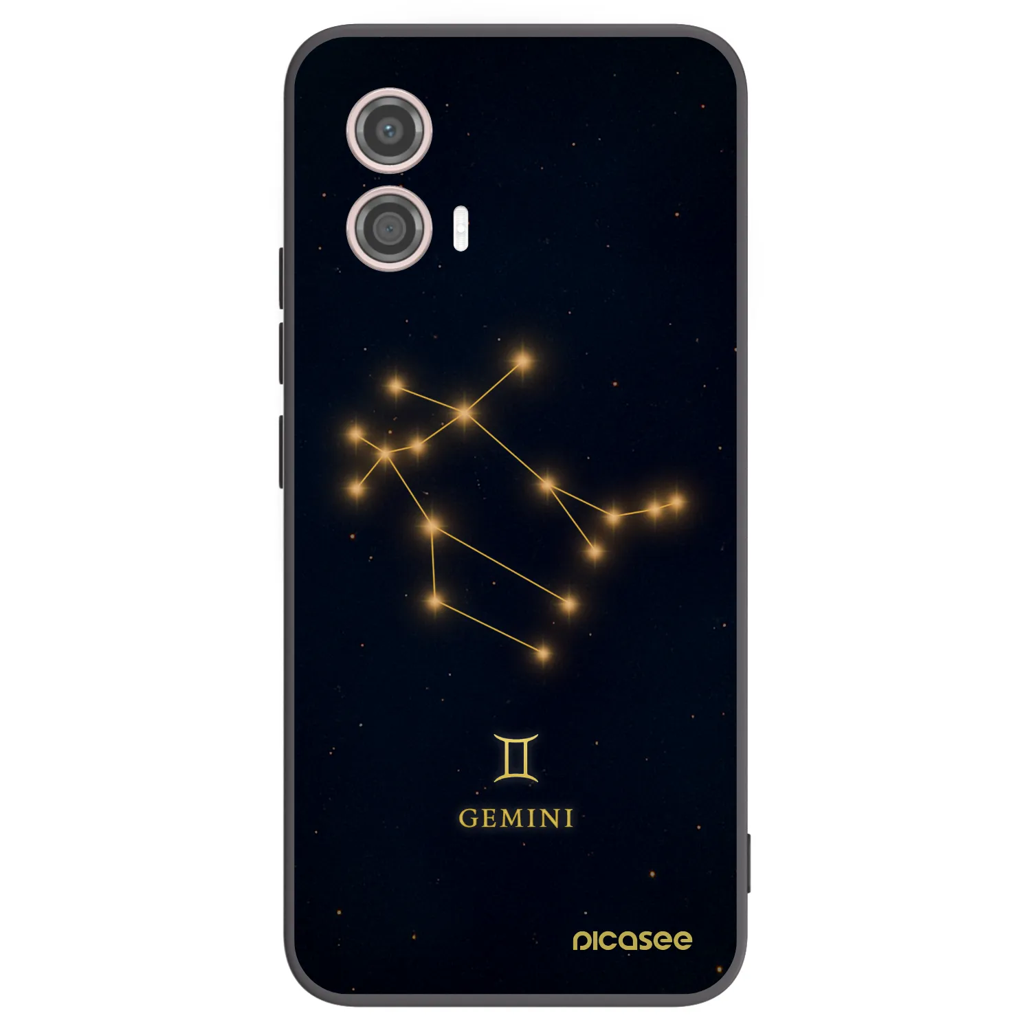 Picasee silikonski črni ovitek za Motorola Moto G53 5G - GEMINI