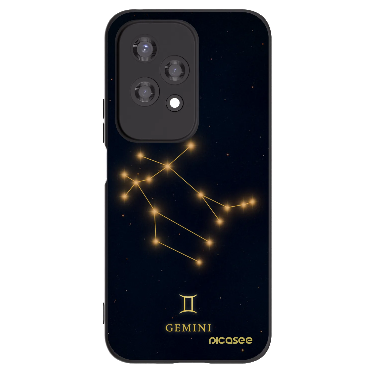 Picasee silikonski črni ovitek za Honor 200 Lite - GEMINI