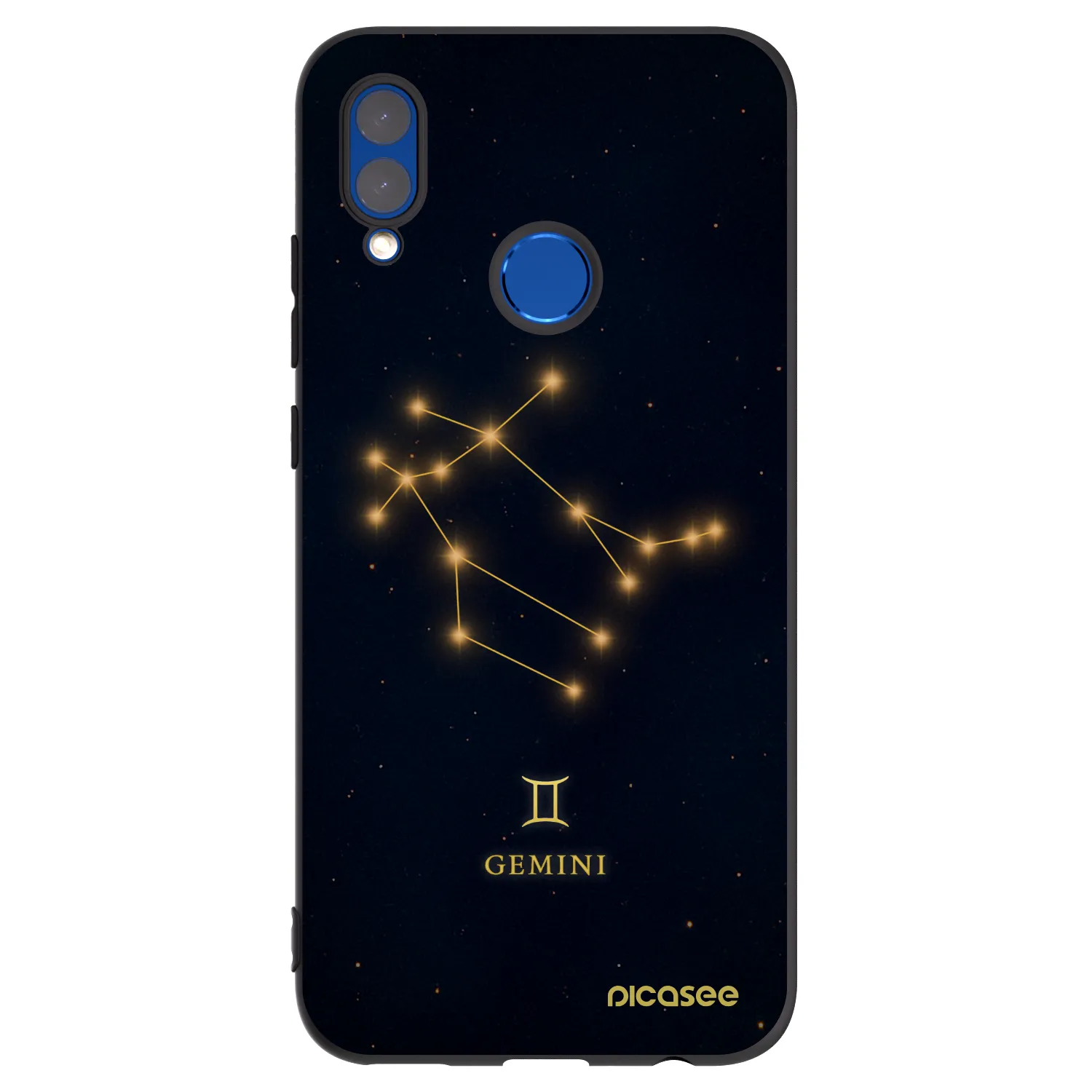 Picasee silikonski črni ovitek za Honor 10 Lite - GEMINI