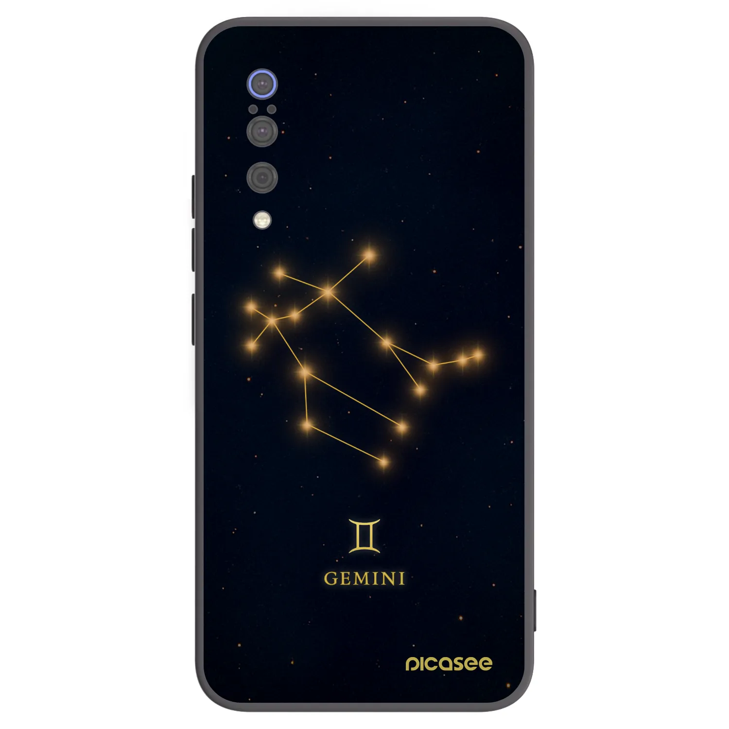 Picasee silikonski črni ovitek za Xiaomi Mi 9 - GEMINI