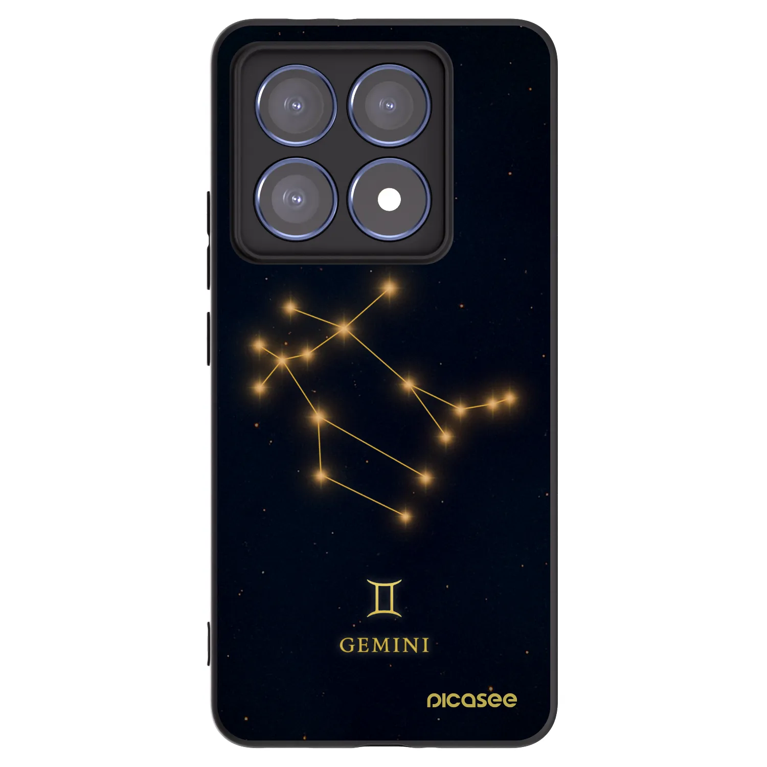 Picasee silikonski črni ovitek za Xiaomi 14T Pro - GEMINI