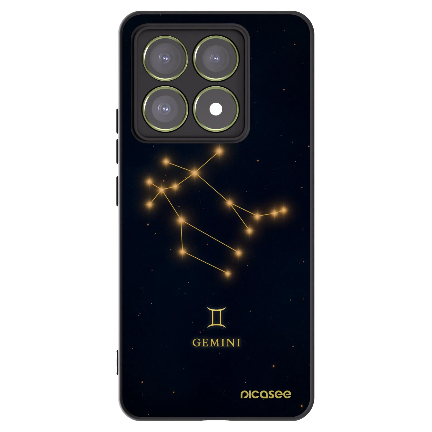 Picasee silikonski črni ovitek za Xiaomi 14T - GEMINI